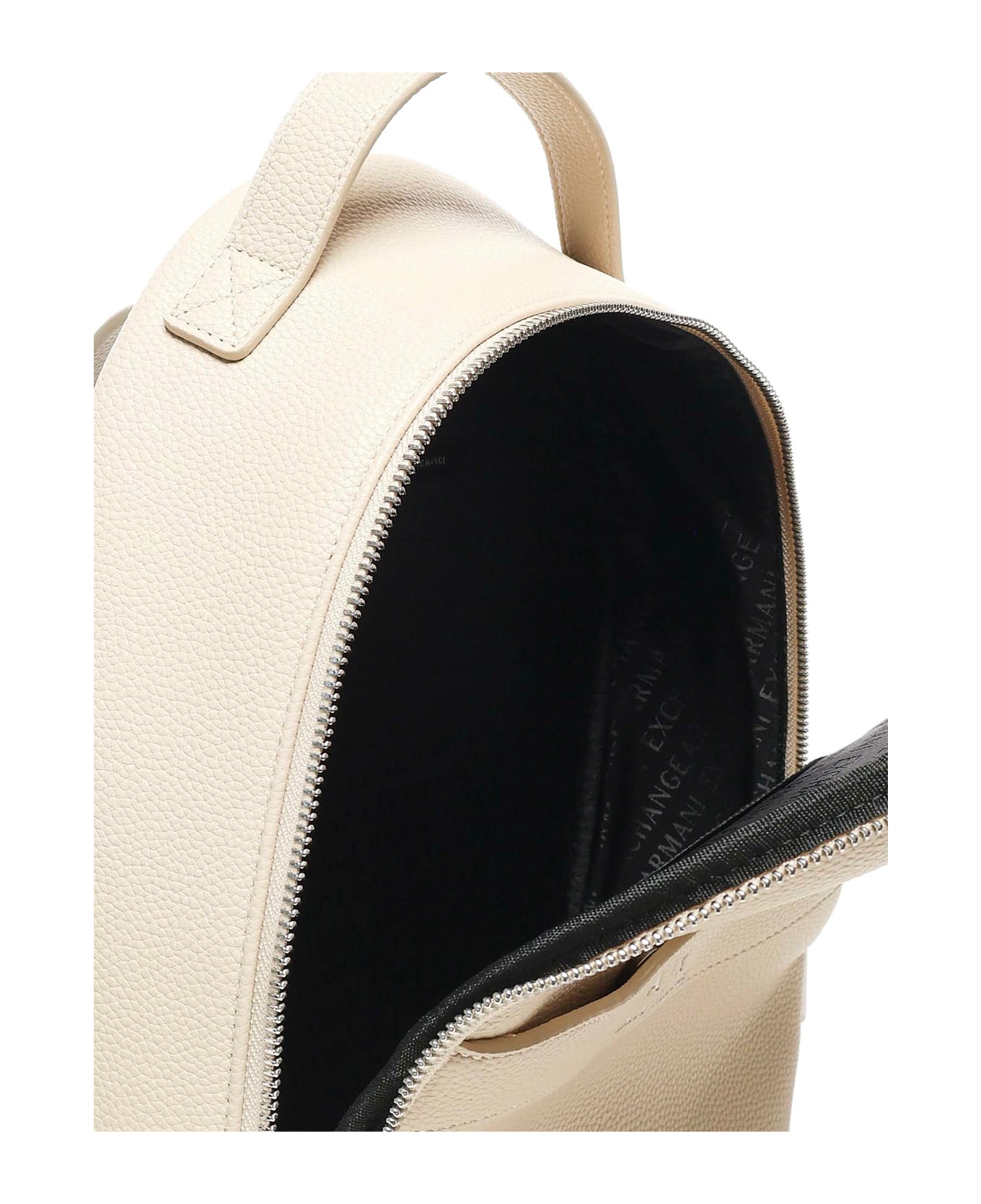 Armani Exchange Wave Backpack With Logo - White