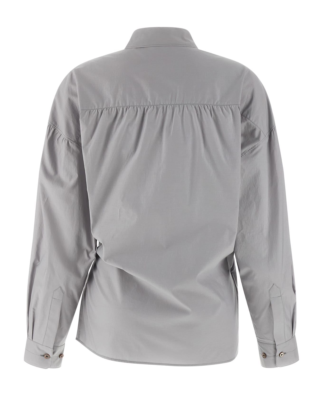 Lemaire 
straight Collar Twisted
 Shirt - Gray