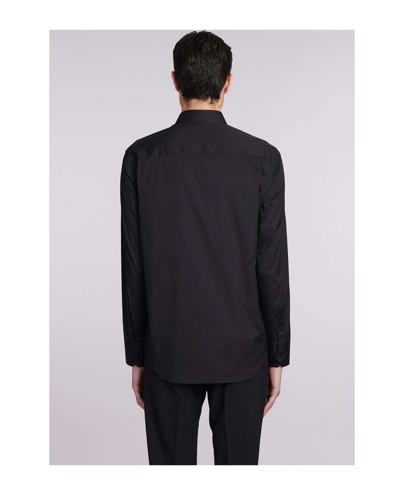 Emporio Armani Shirt In Black Cotton - black シャツ