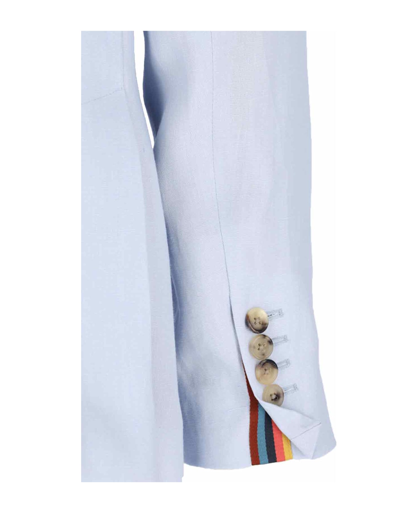 Paul Smith Single-breasted Linen Blazer - Light Blue