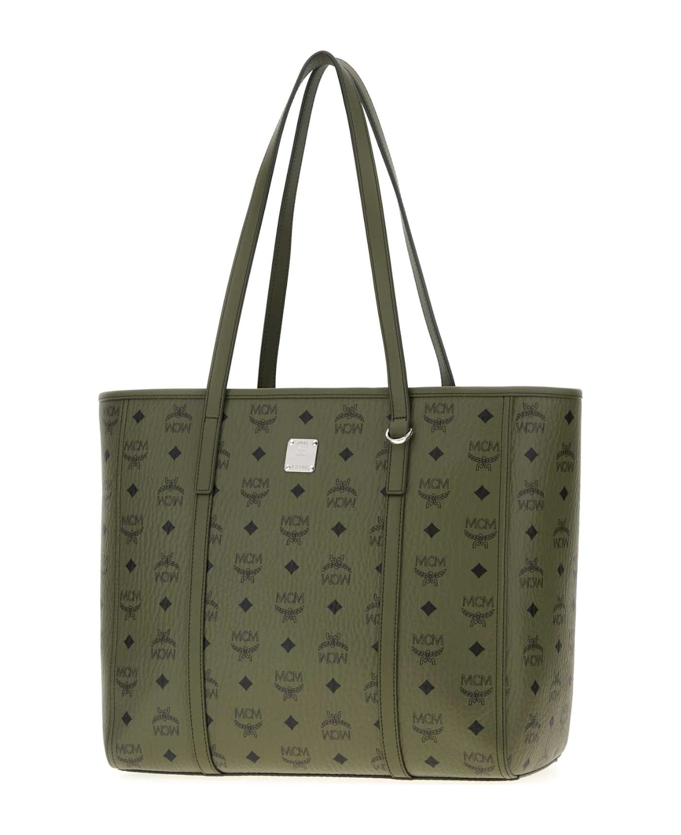 MCM Printed Canvas Toni Shopping Bag - KHAKIMOSS