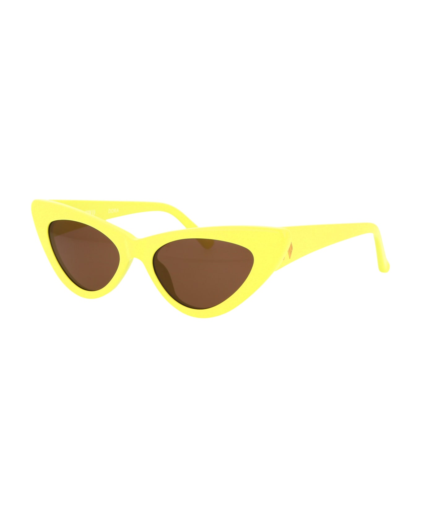The Attico Dora Sunglasses - LEMON/YELLOWGOLD/BROWN サングラス