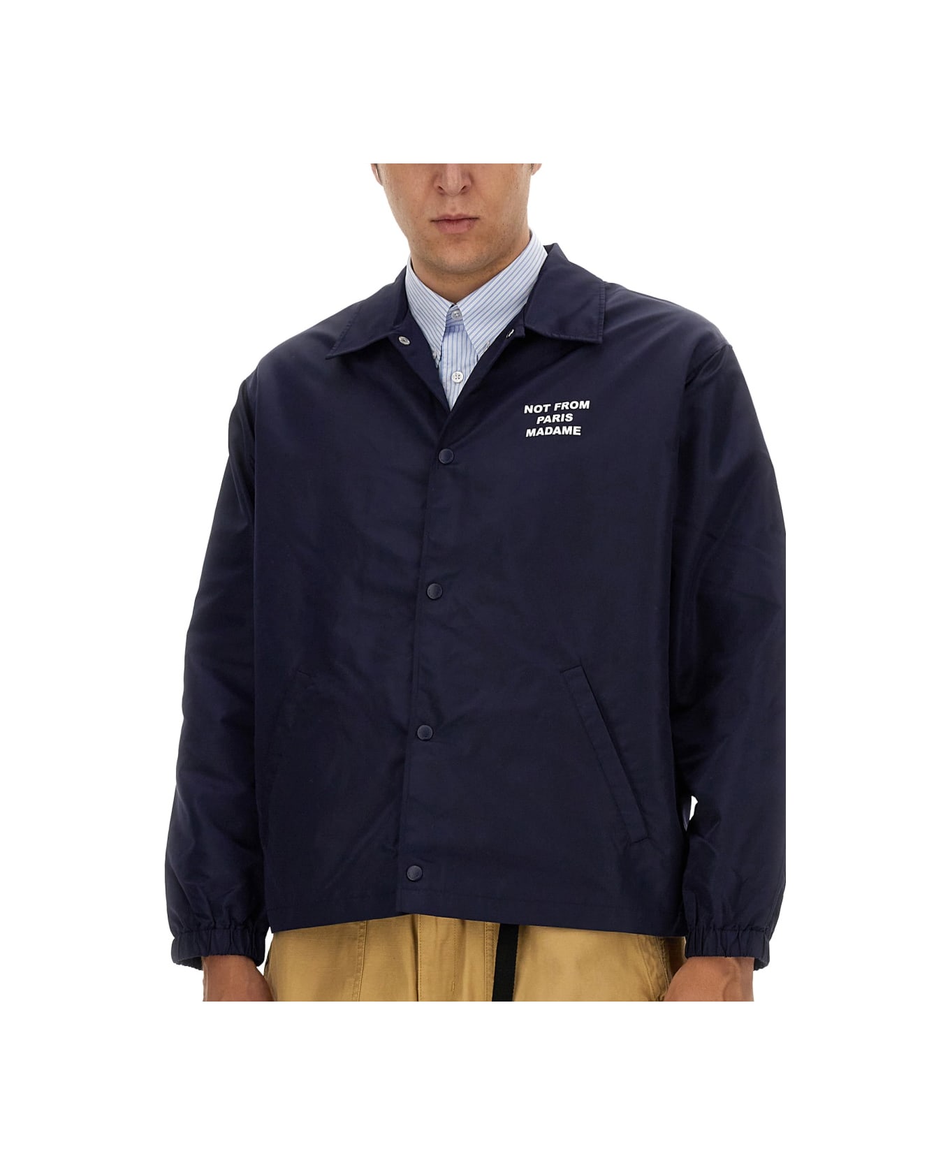 Drôle de Monsieur "slogan" Jacket - BLUE