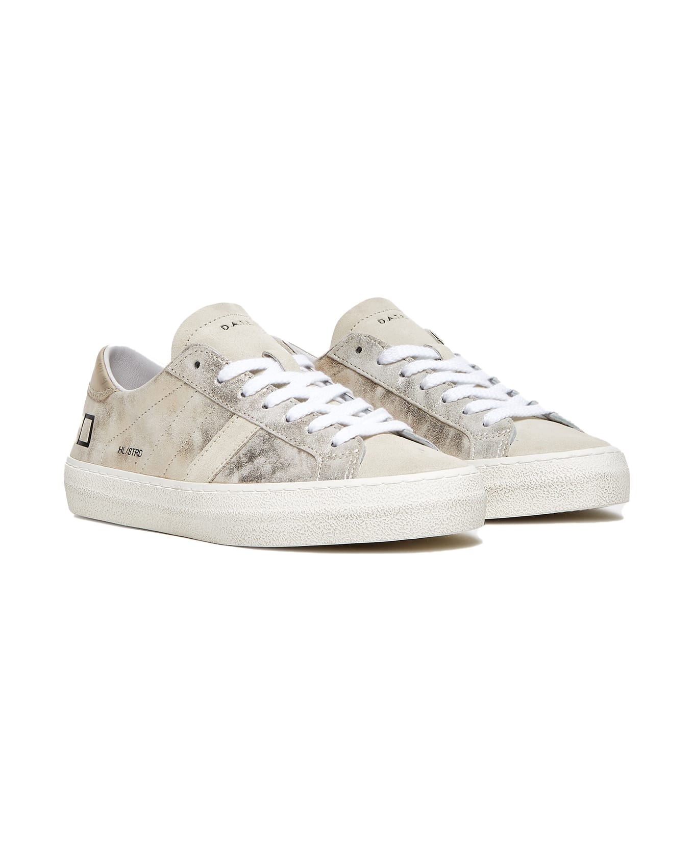 D.A.T.E. Hill Low Platinum Women's Sneakers - STARDUST PLATINUM