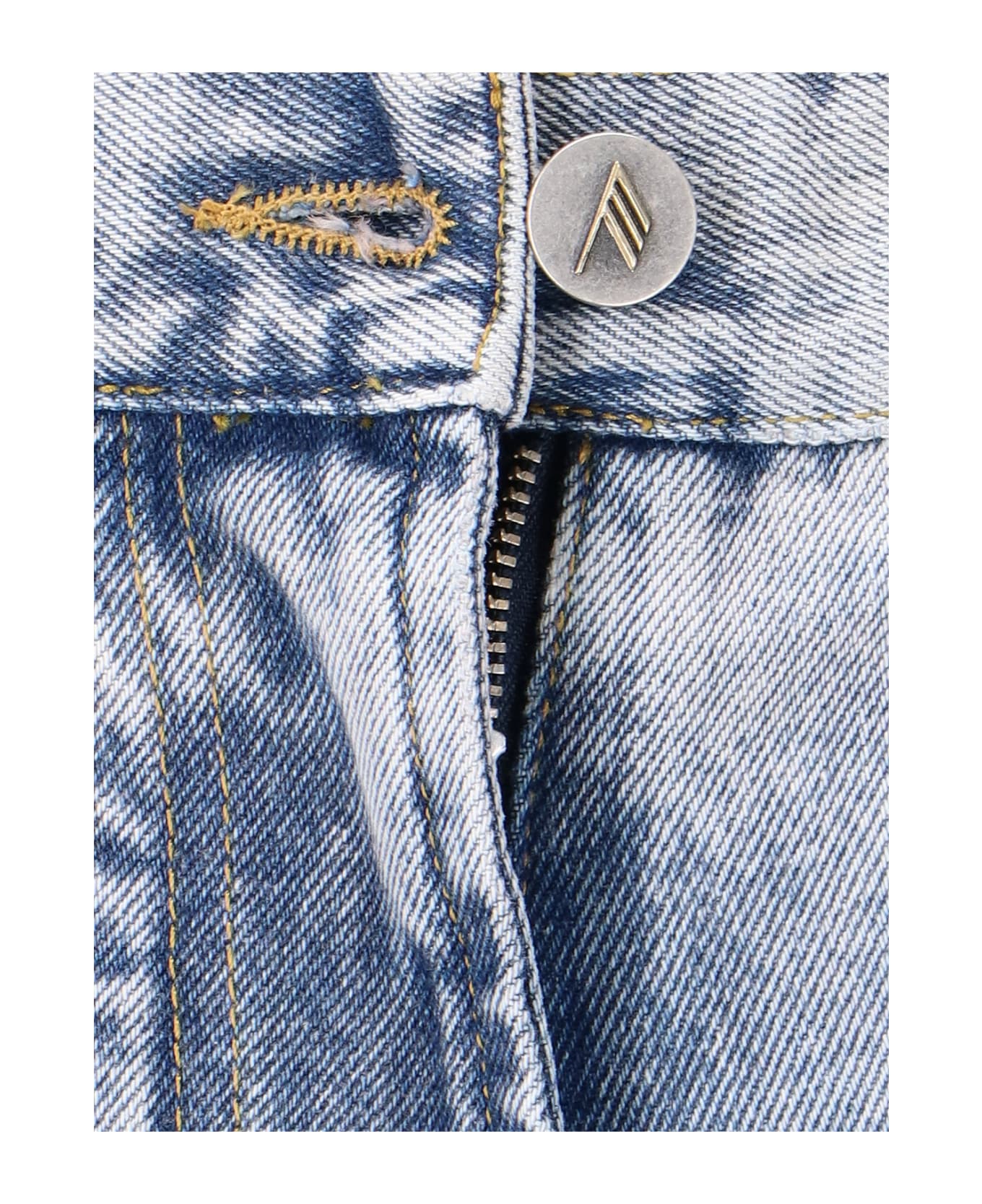 The Attico Cut-out Jeans - Light Blue