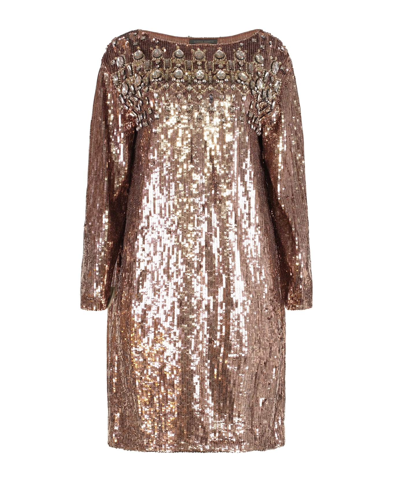 Alberta Ferretti Elegant Dress With Sequins - Pink