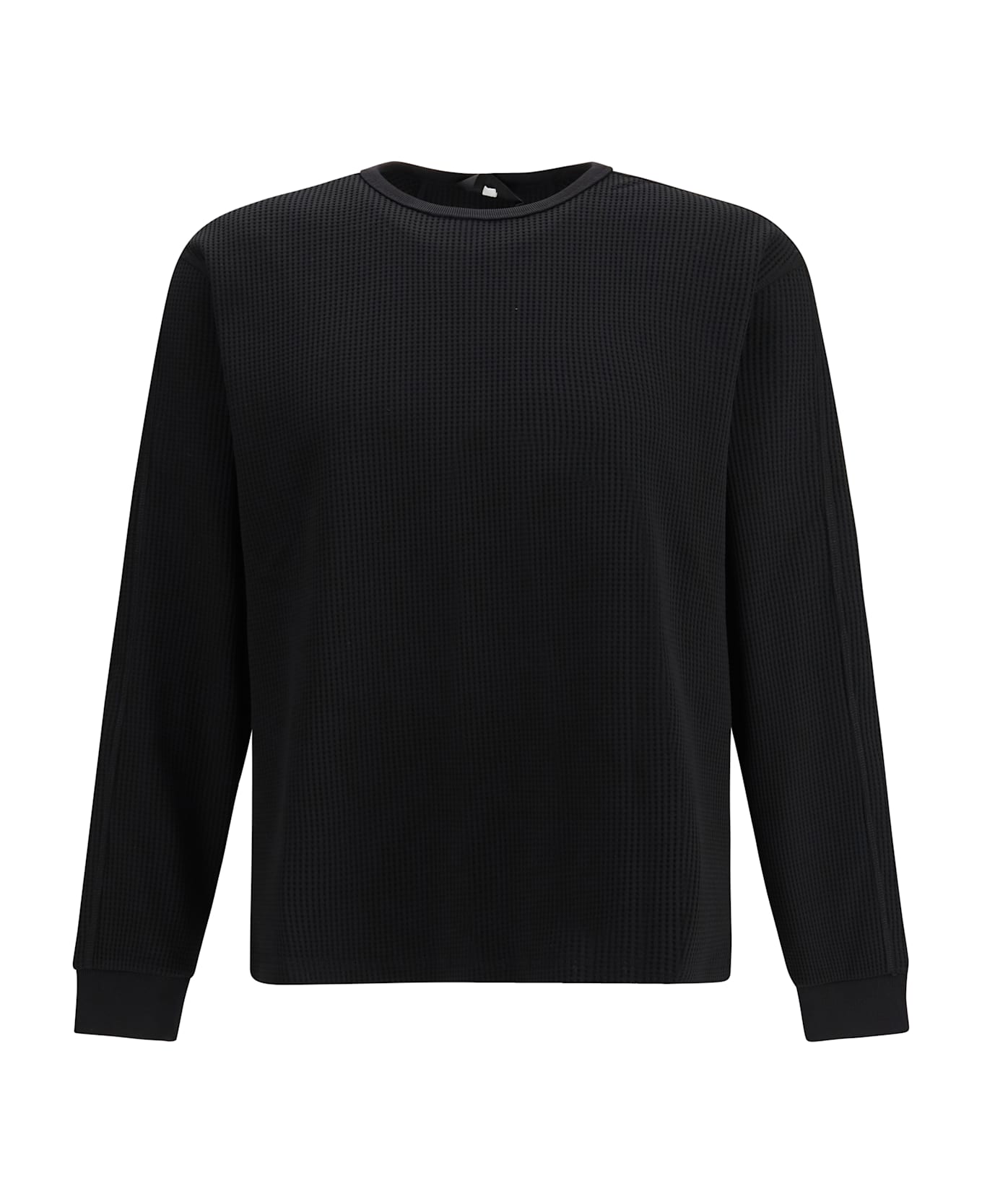Herno Laminar Longsleeve T-shirt In Honeycomb Cotton Jersey
