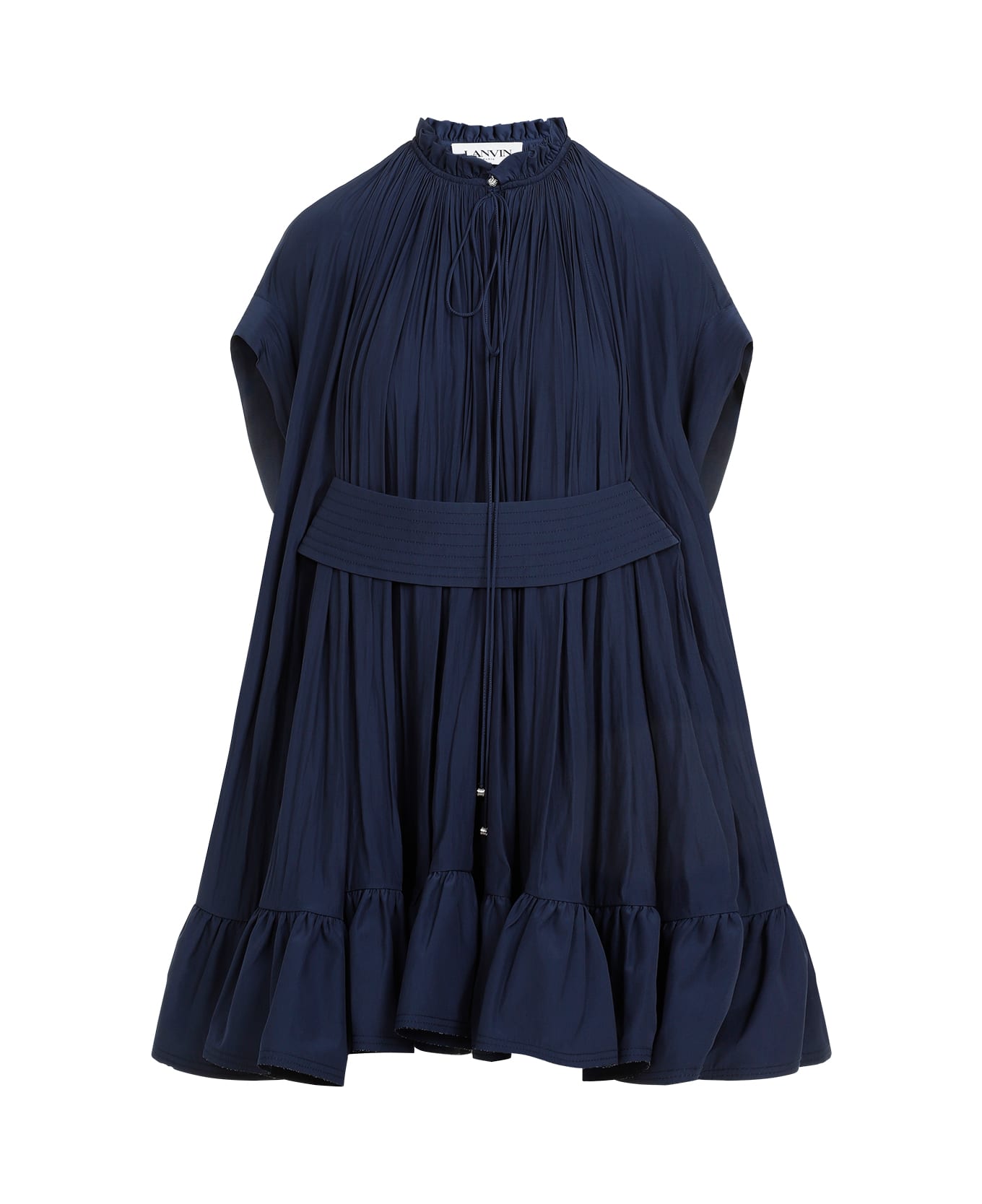 Lanvin Short Ruffle Dress - Blue