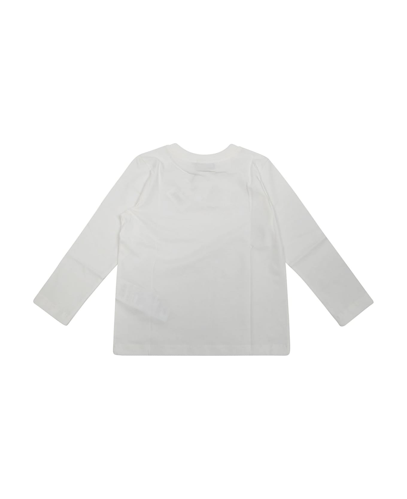 Moschino Logo Printed Crewneck T-shirt - Bianco