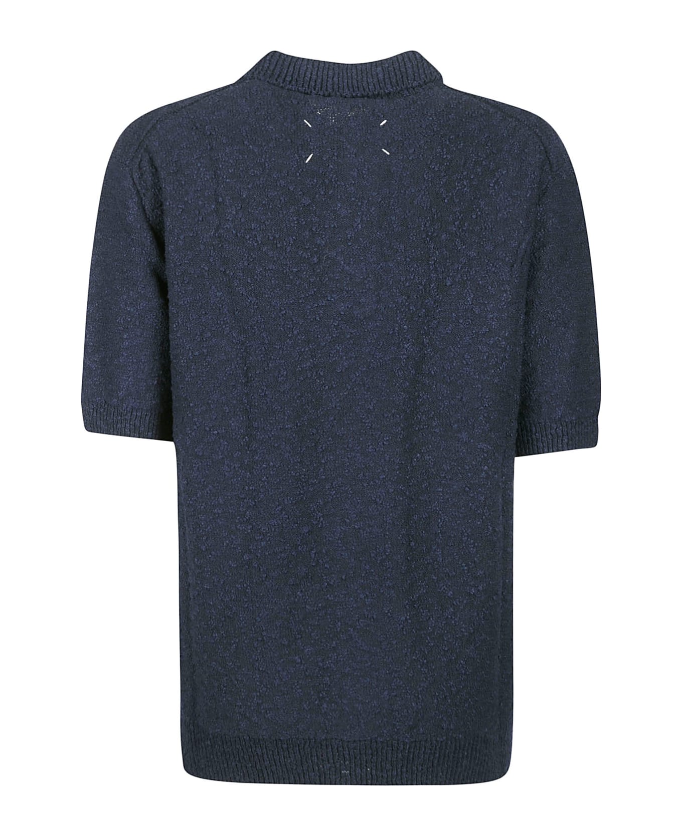 Maison Margiela Rear Logo Knit Polo Shirt - 511