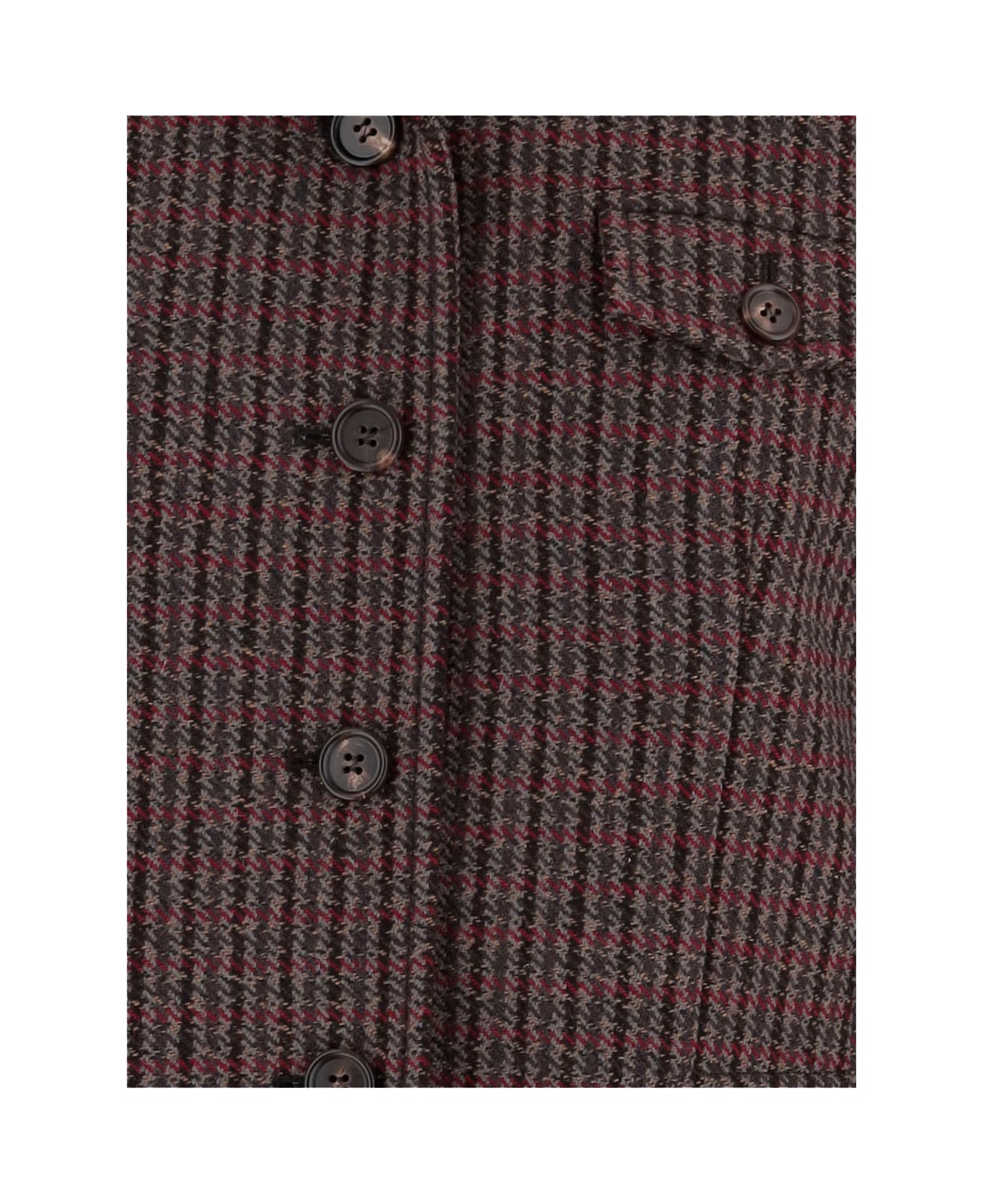 Chloé Single-breasted Wool Blend Riding Coat - Red
