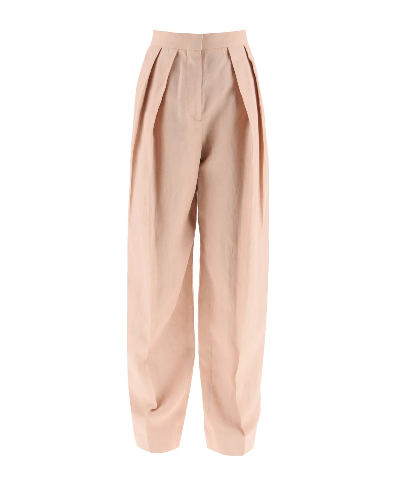 Stella McCartney Pants With Front Pleats - ROSE (Pink)
