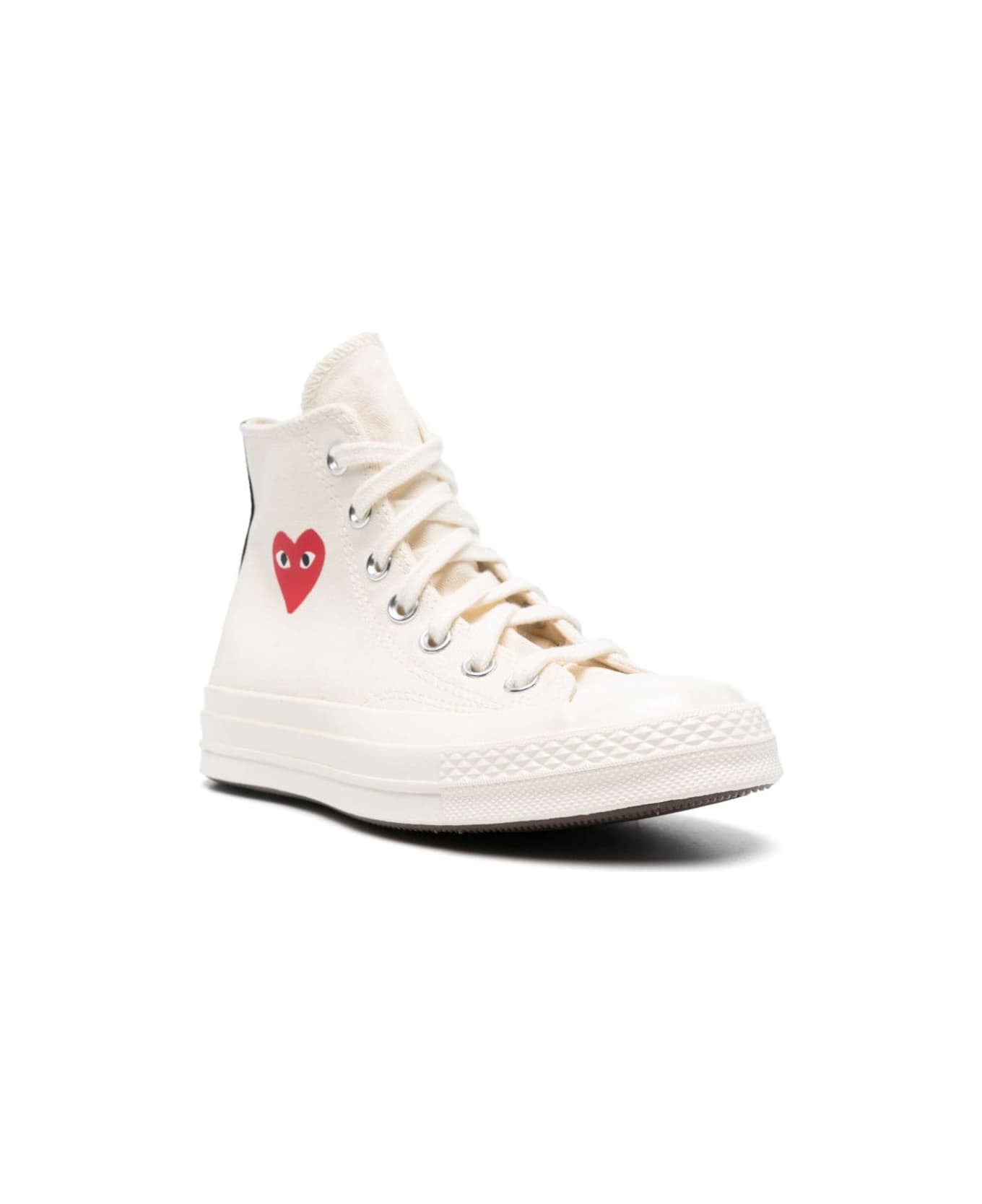 Comme des Garçons Chuck Taylor Red Heart Sneakers - Beige