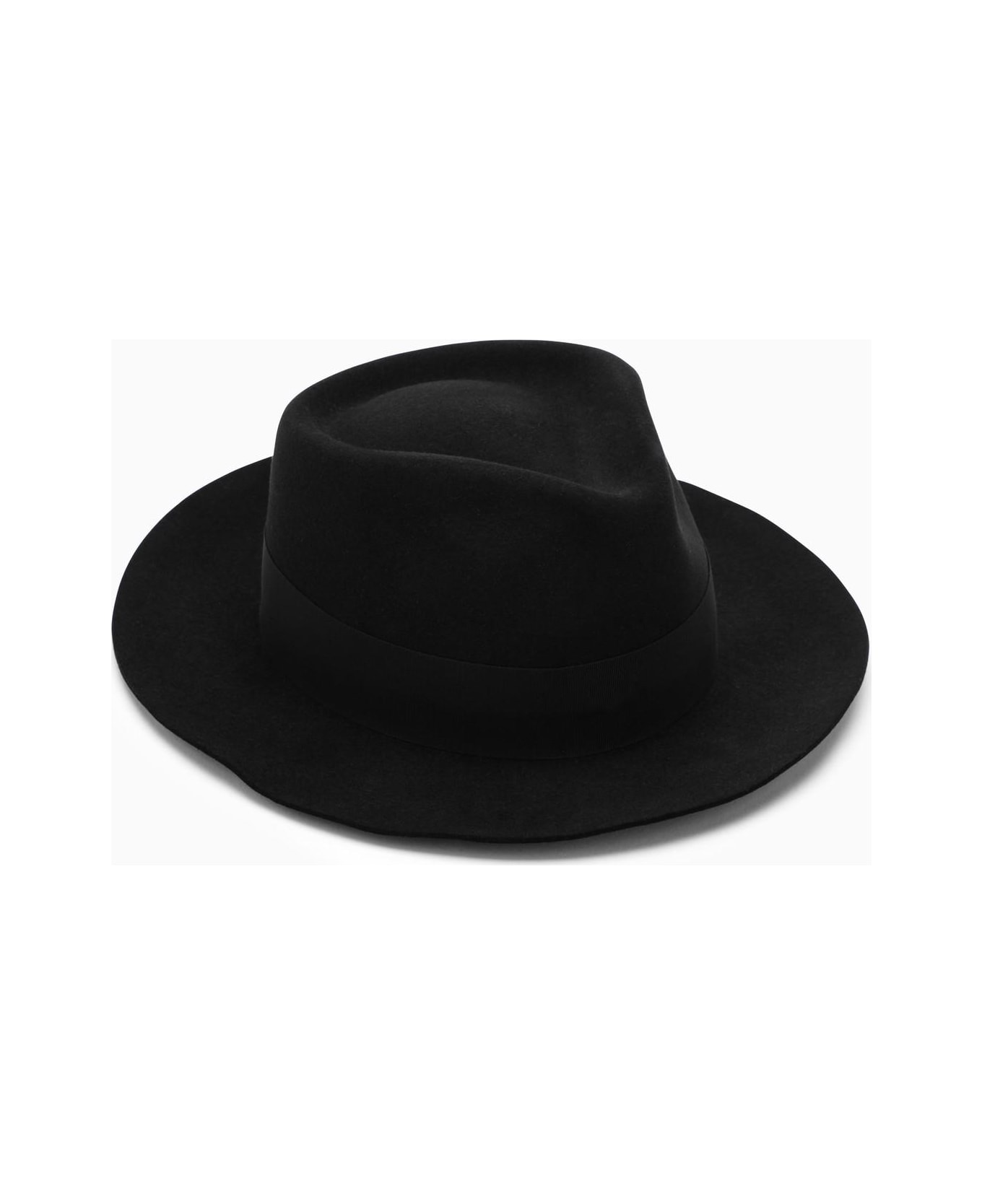 Saint Laurent Black Felt Hat - BLACK 帽子
