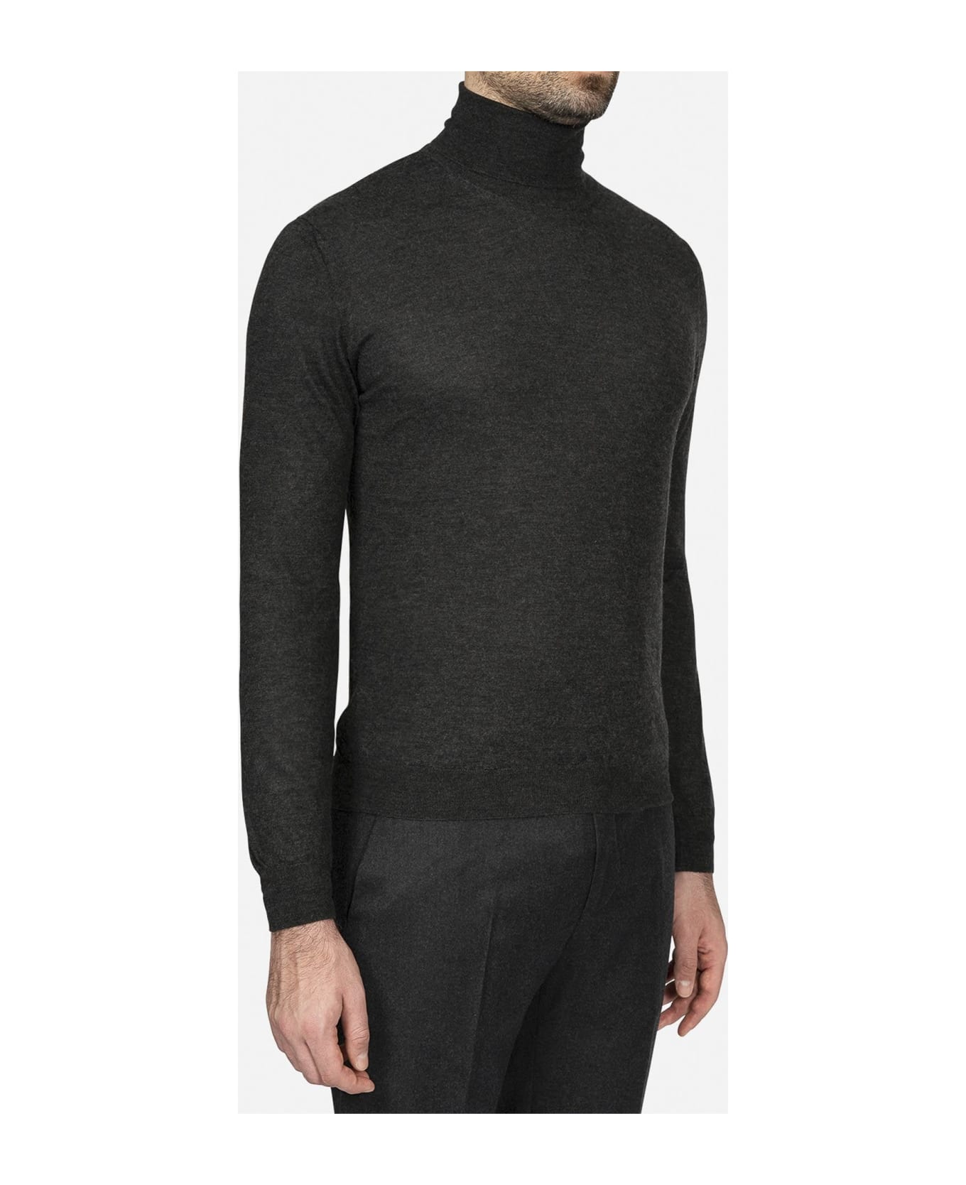 Larusmiani Turtleneck Sweater 'pullman' Sweater - DimGray