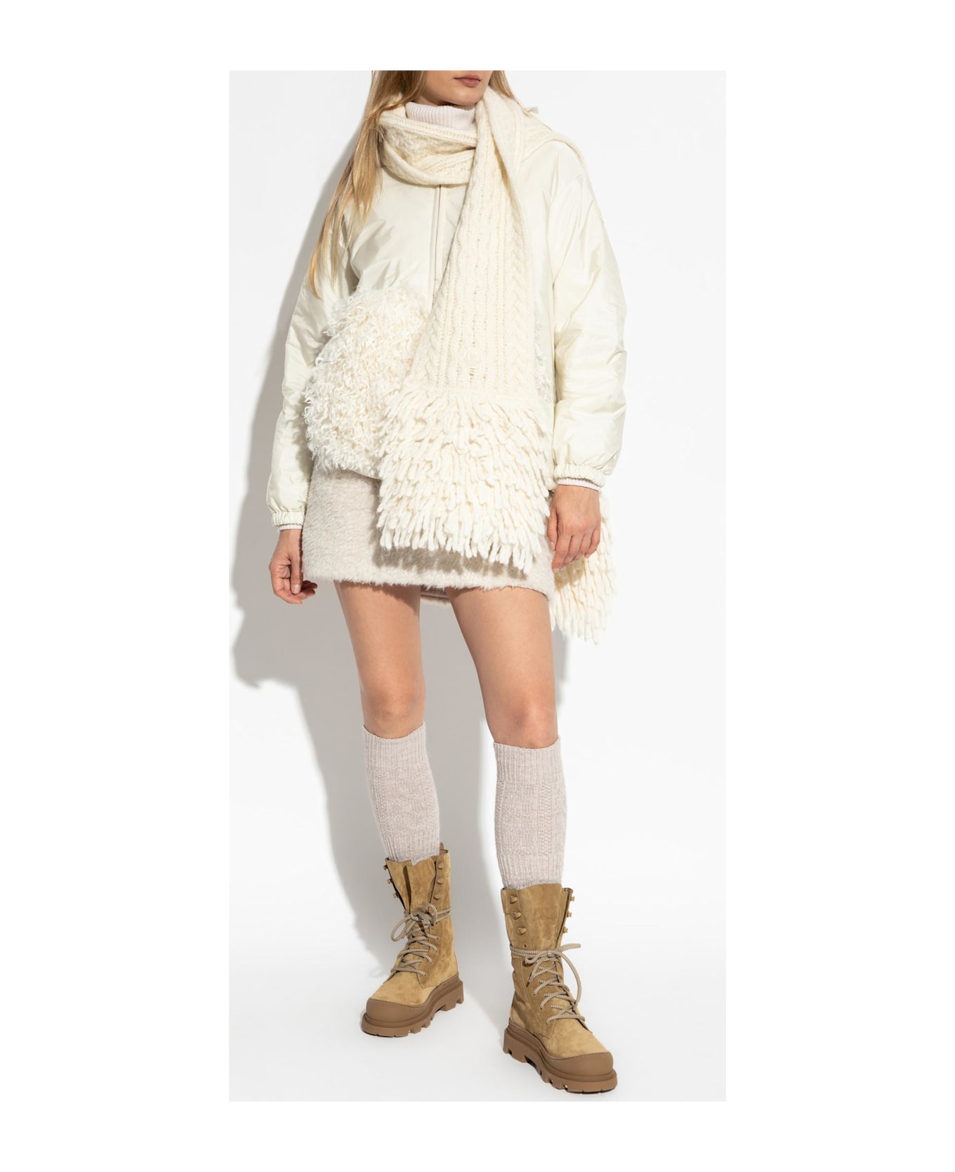 Moncler Jacket With Hood - White