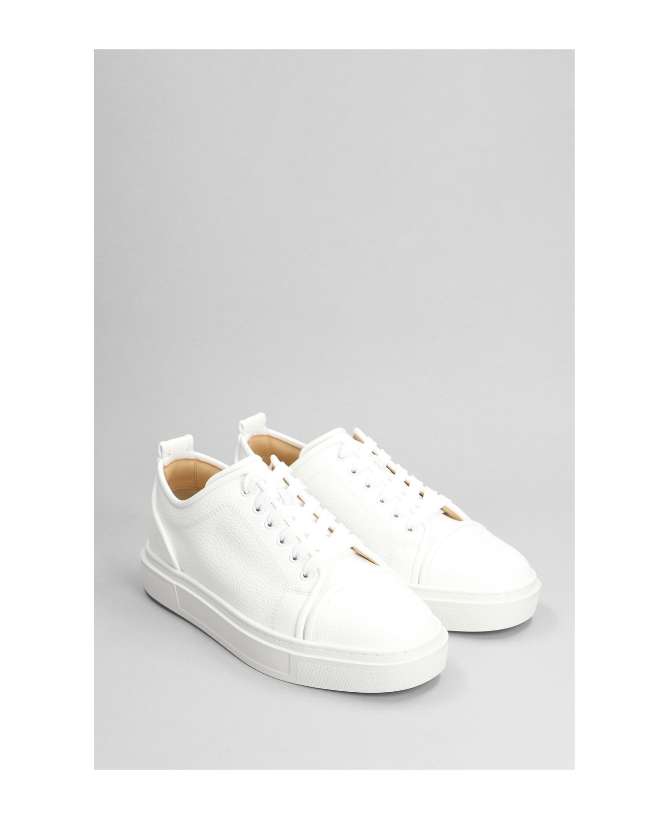 Christian Louboutin Adolon Junior Sneakers In White Leather - white