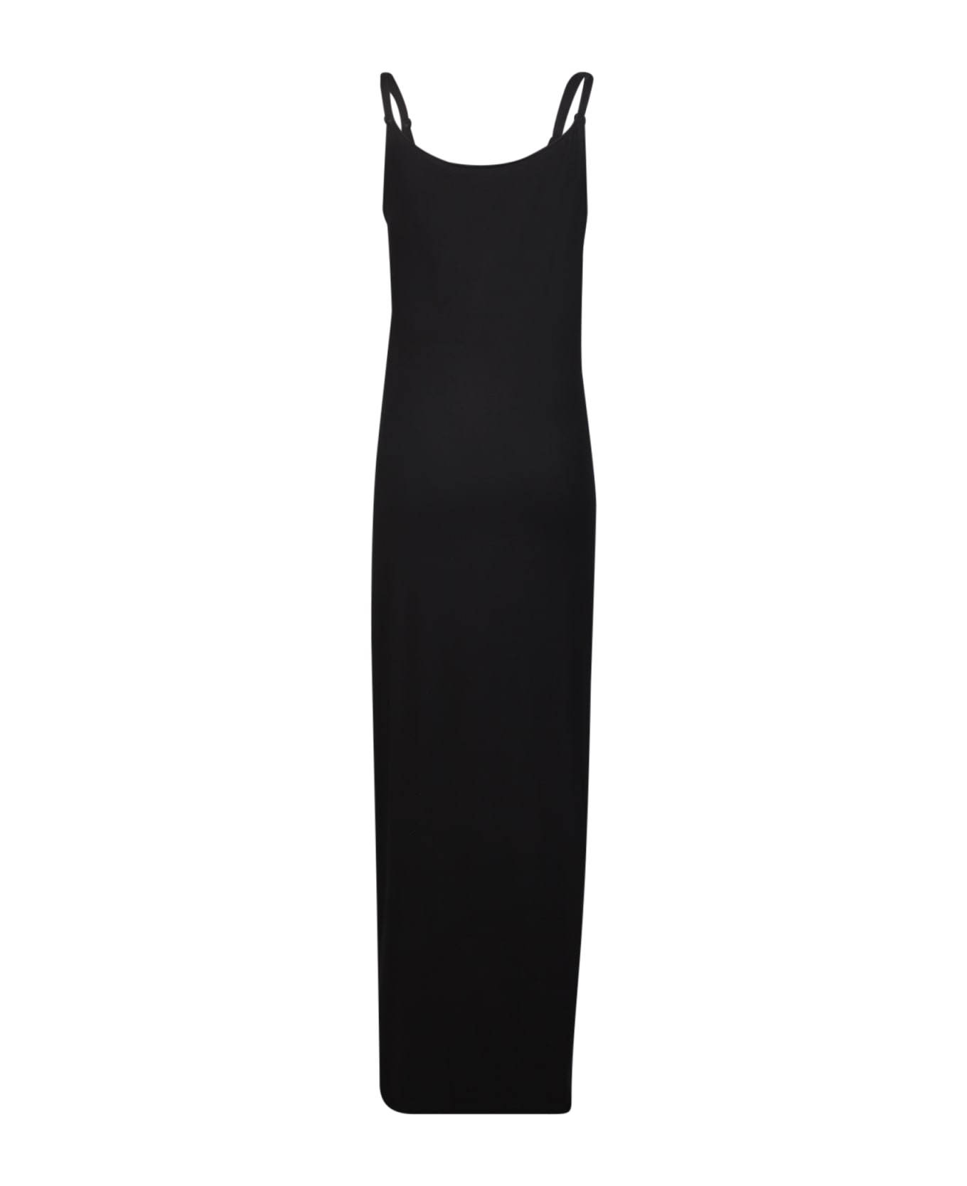 Paco Rabanne Draped Long Dress - Black ワンピース＆ドレス