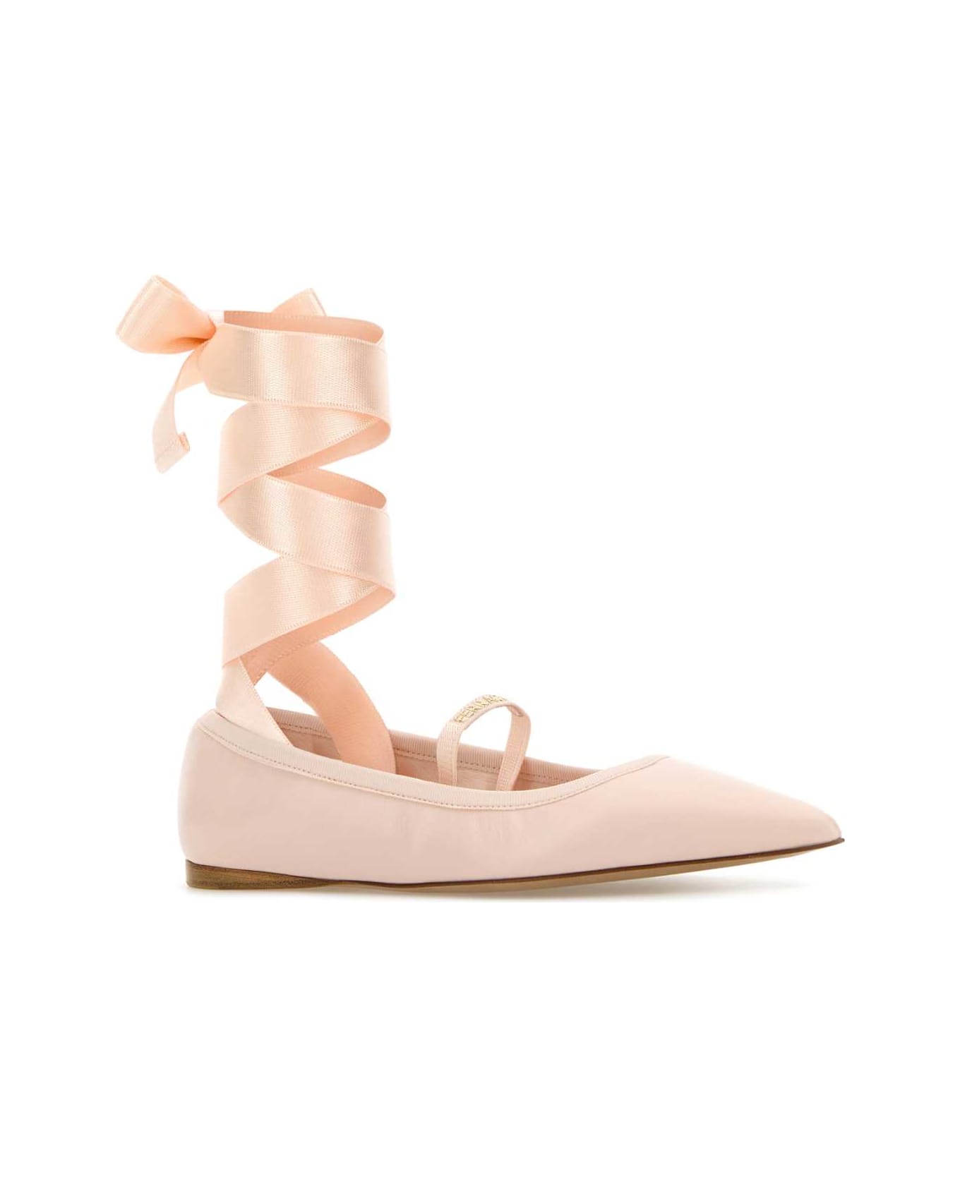 Ferragamo Pastel Pink Leather Carice Ballerinas - BALLET