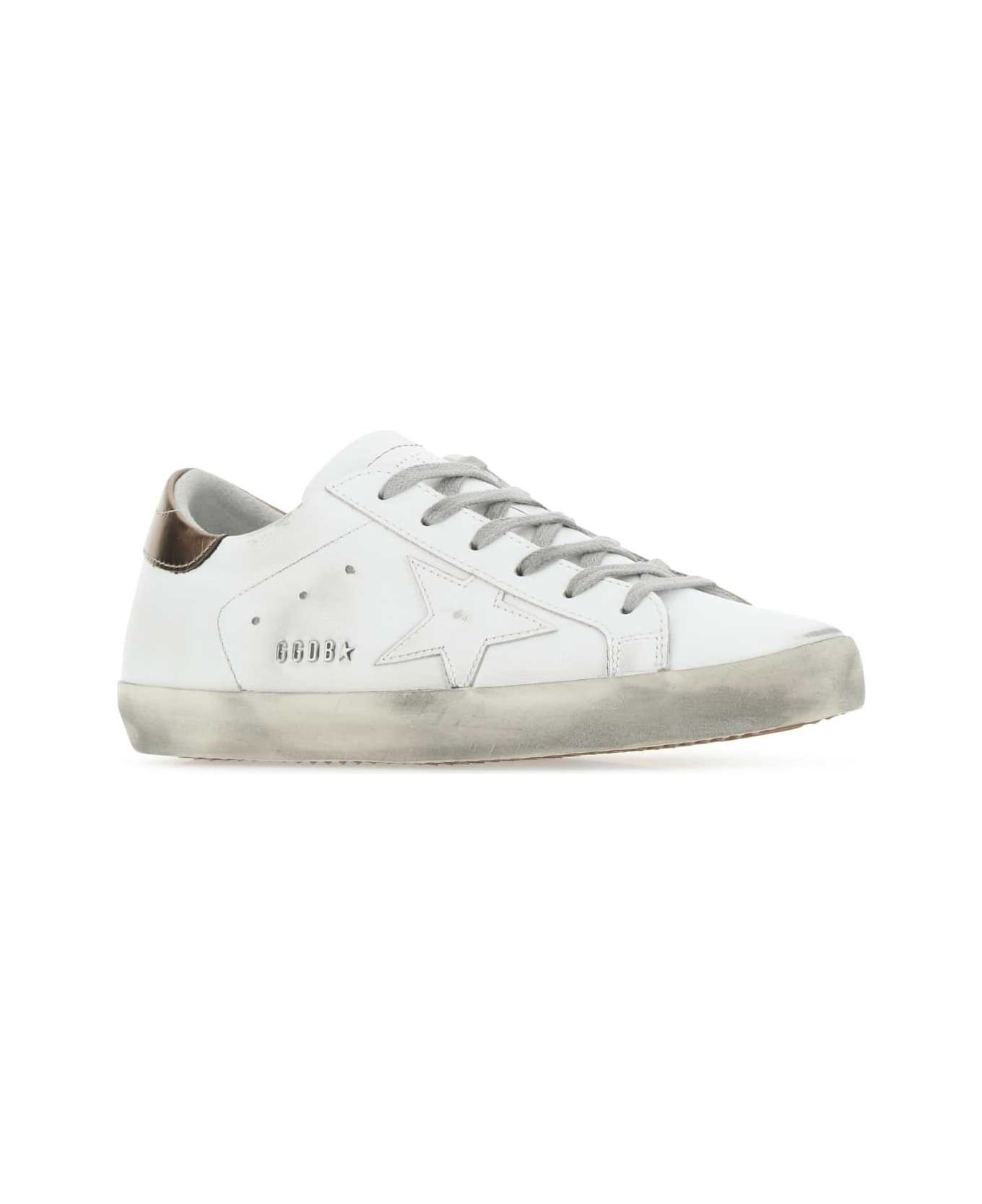 Golden Goose Multicolor Leather Super Star Sneakers - WHITEGOLD