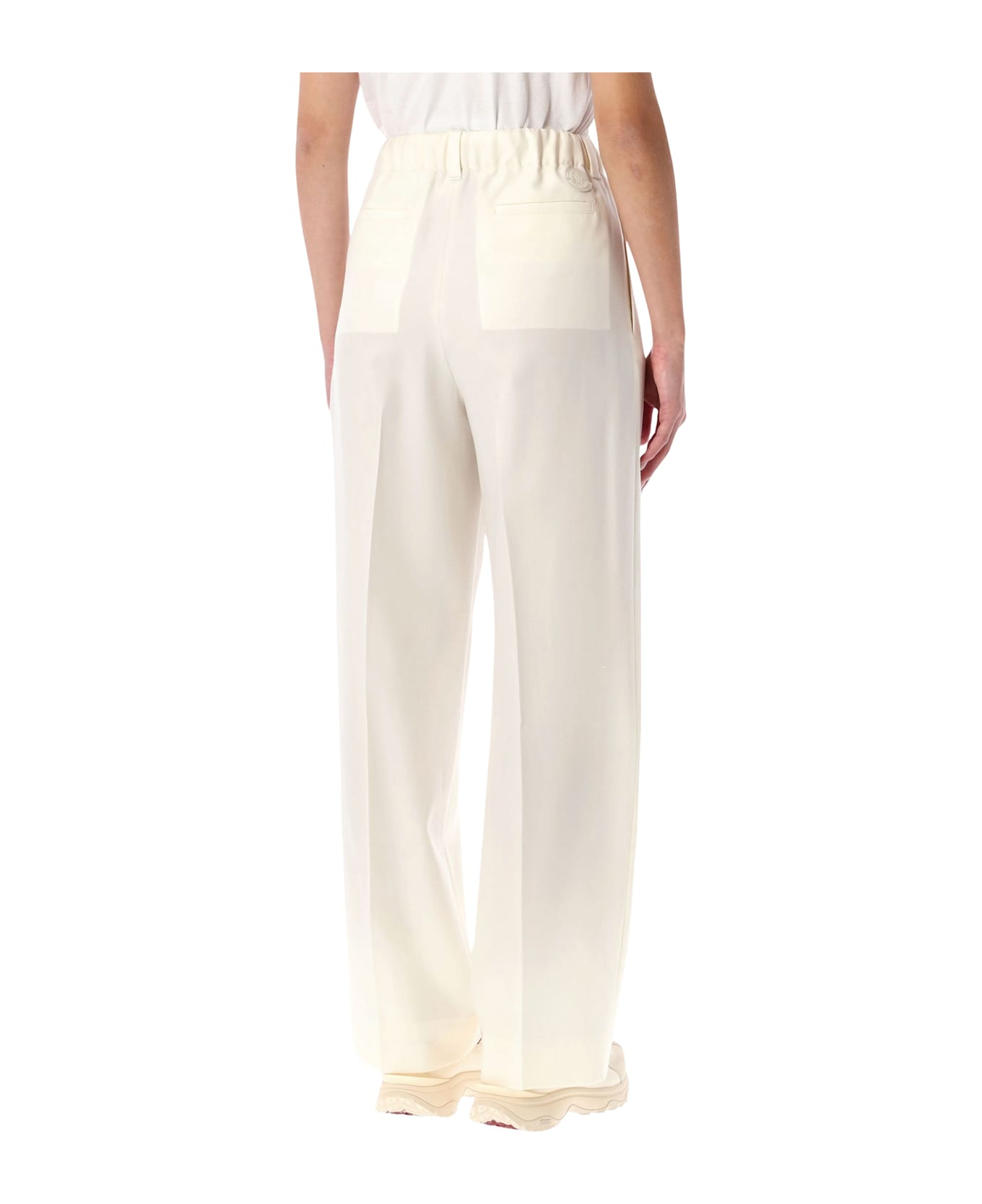 Moncler Wool Gabardine Tailored Trousers - 050 ボトムス