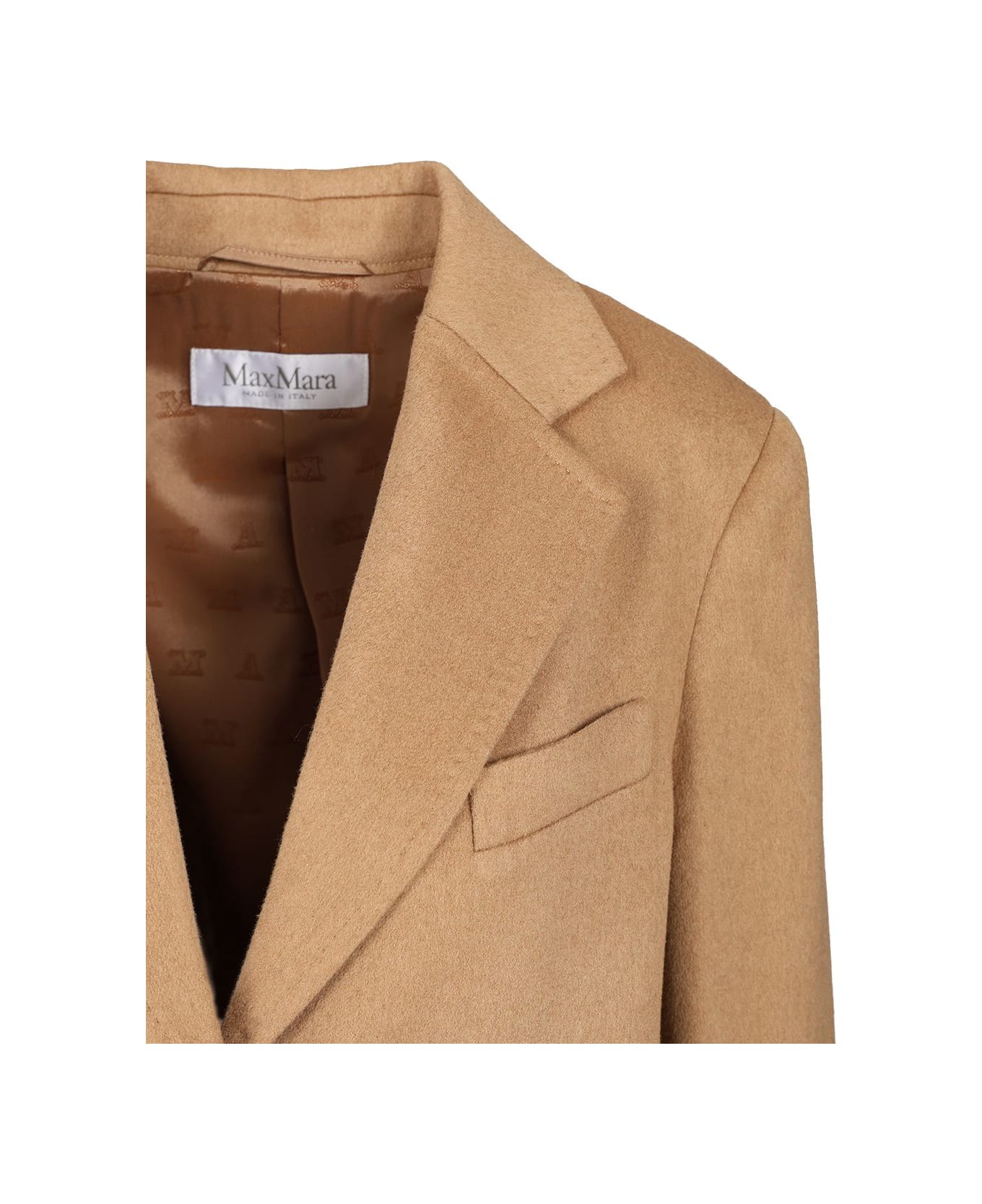 Max Mara Camel Drap Blazer - BEIGE