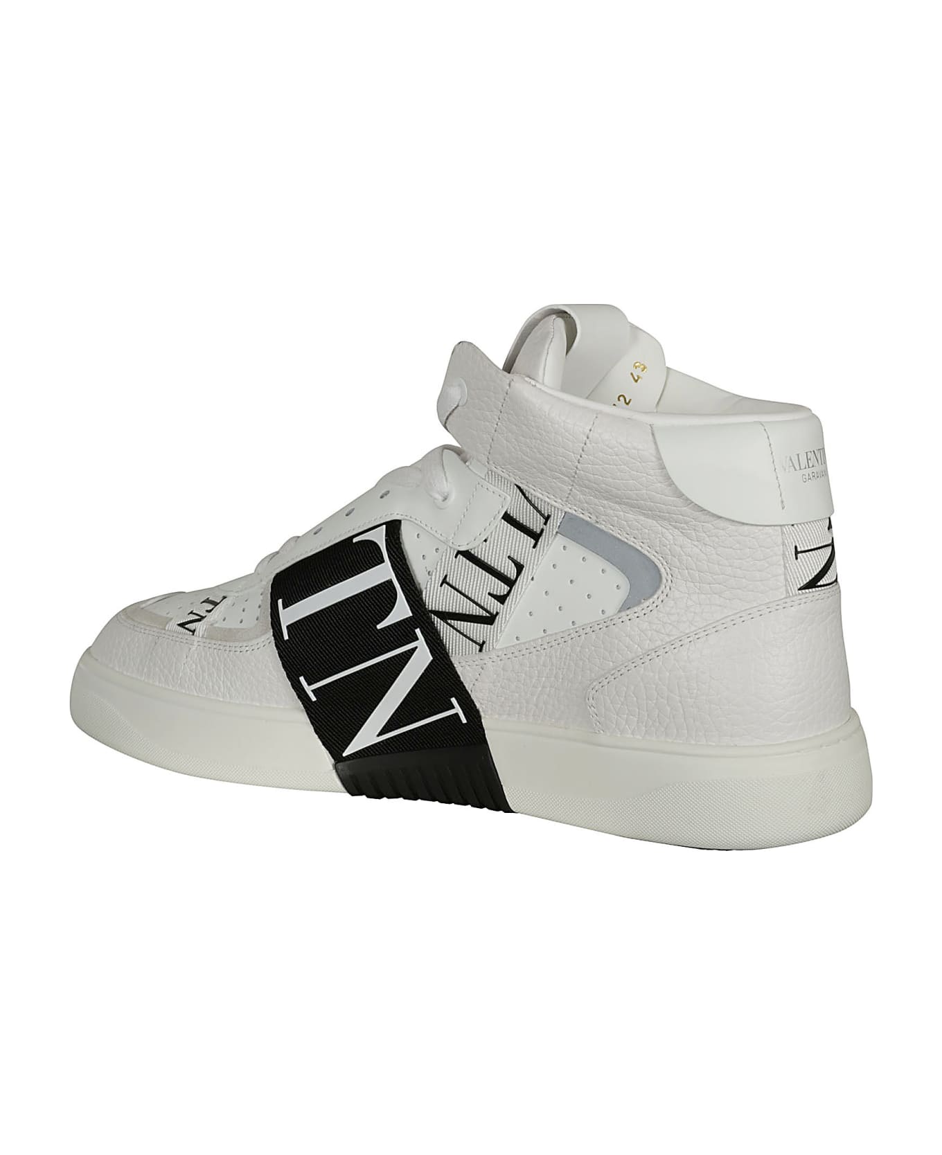 Valentino Garavani Hi-top Logo Sneakers - White/Black