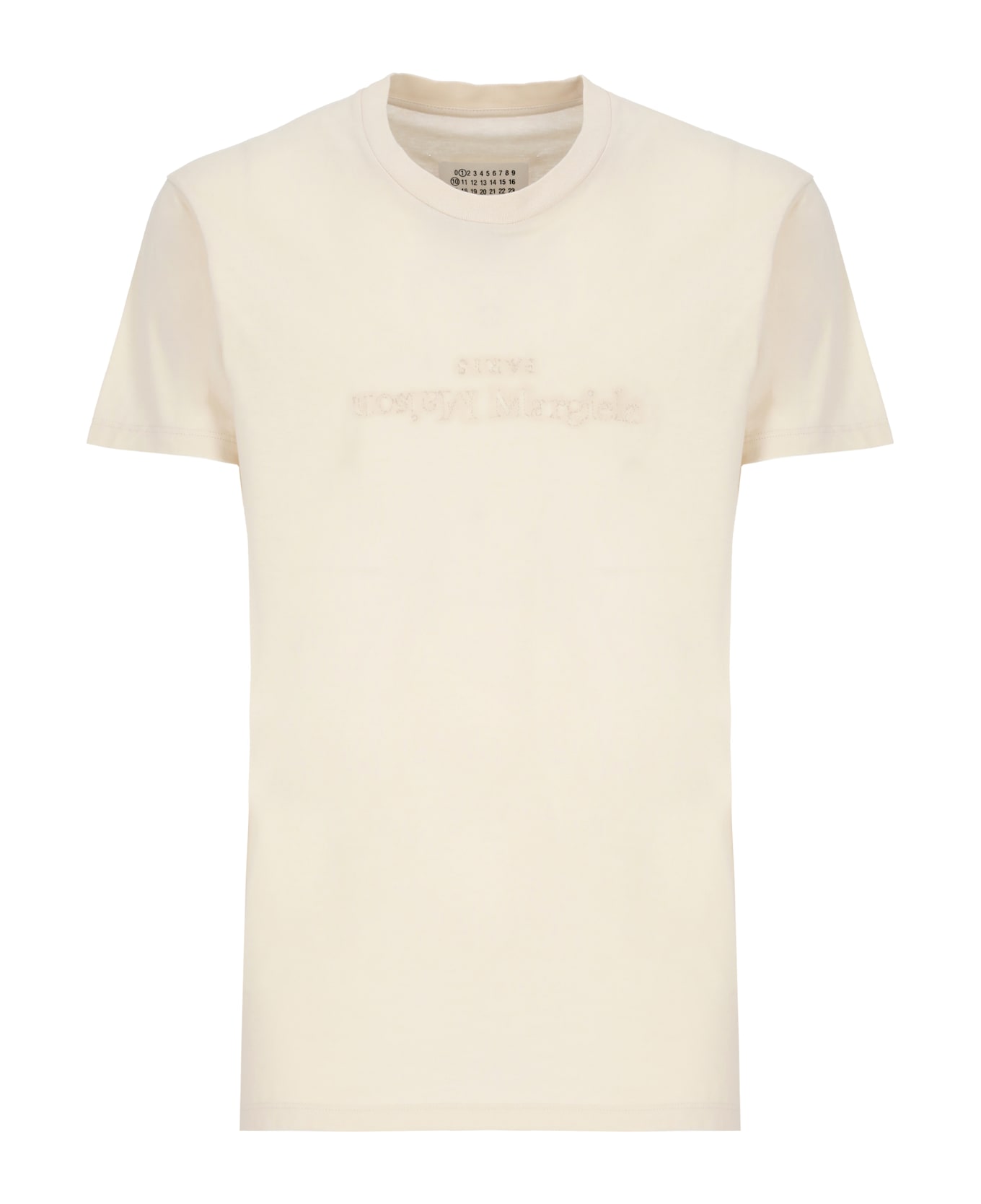 Maison Margiela T-shirt With Logo - Beige