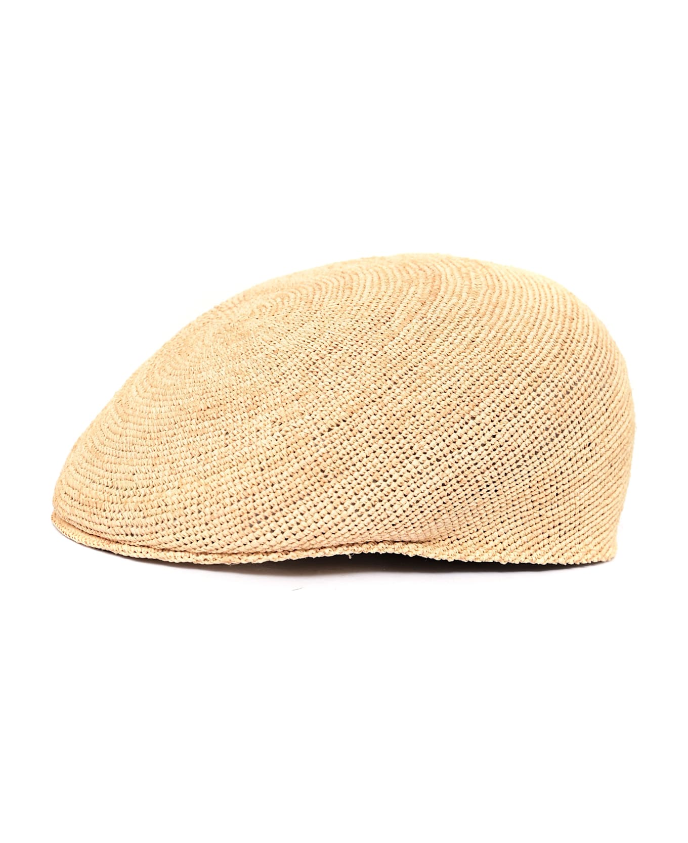 Borsalino Cap Miami Berretto-rafia Crochet/flat Beret - BEIGE