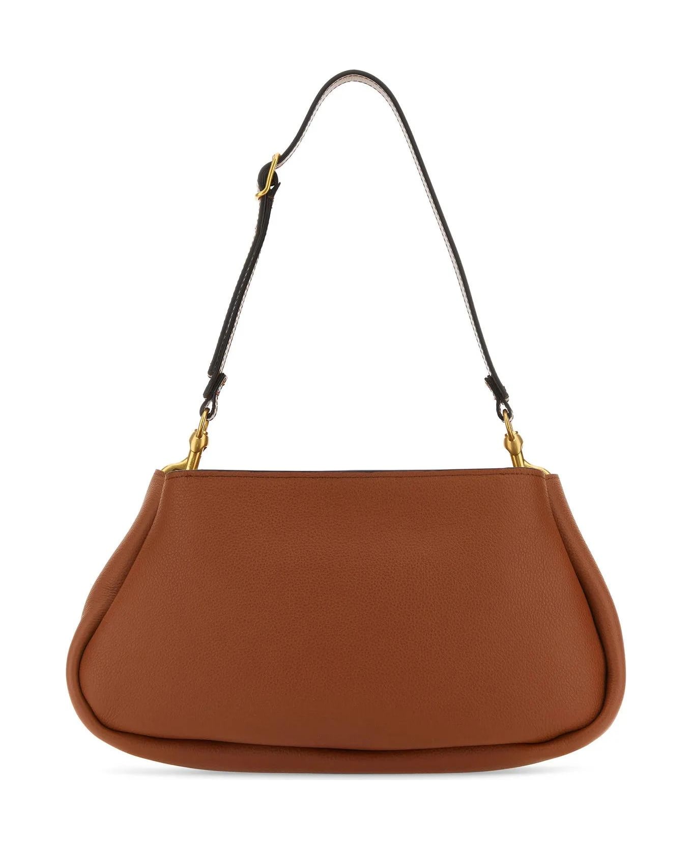 Chloé Brown Leather Marcie Clutch - Leather Brown トートバッグ