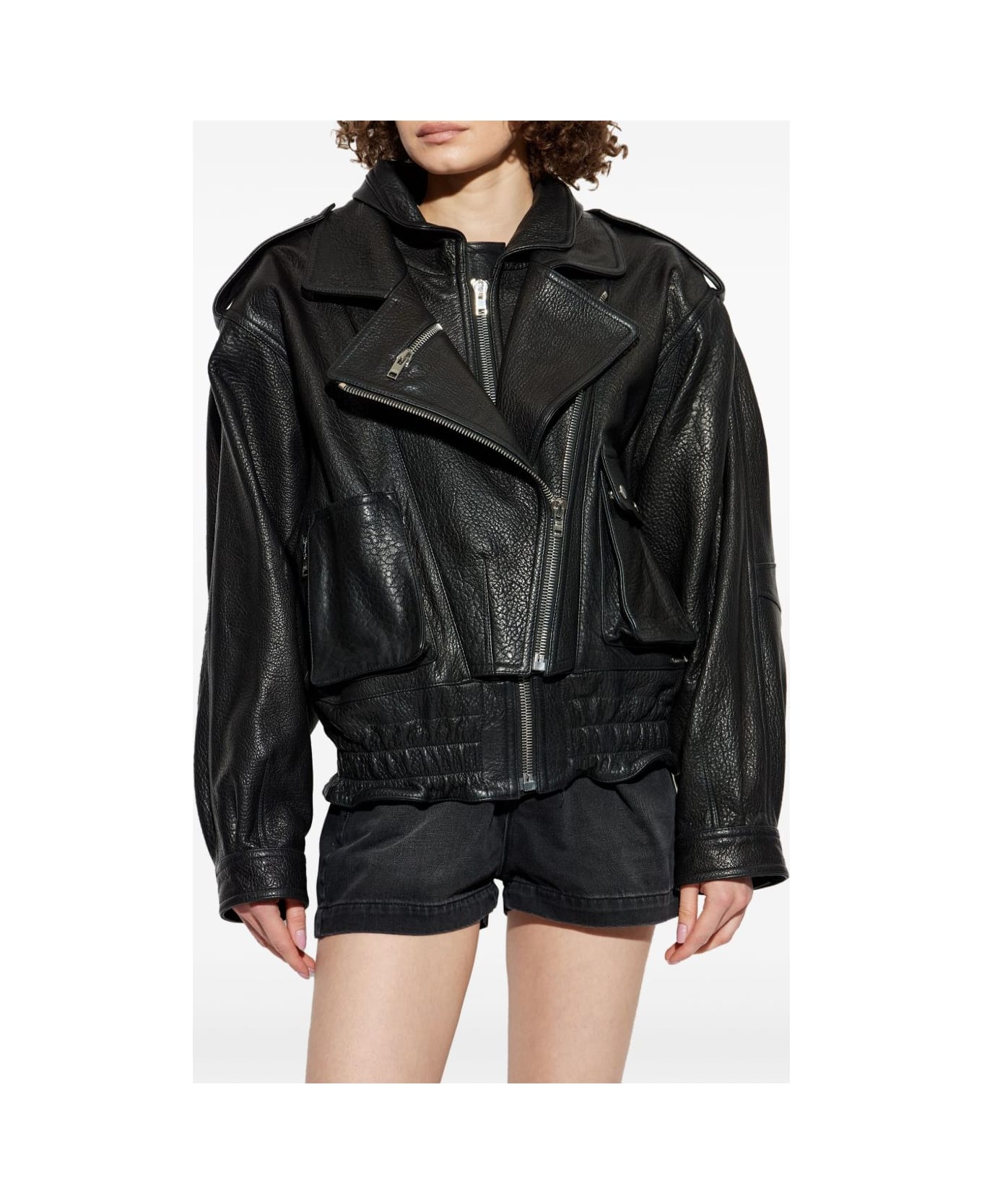 Isabel Marant Aneli Leather Jacket - BLACK