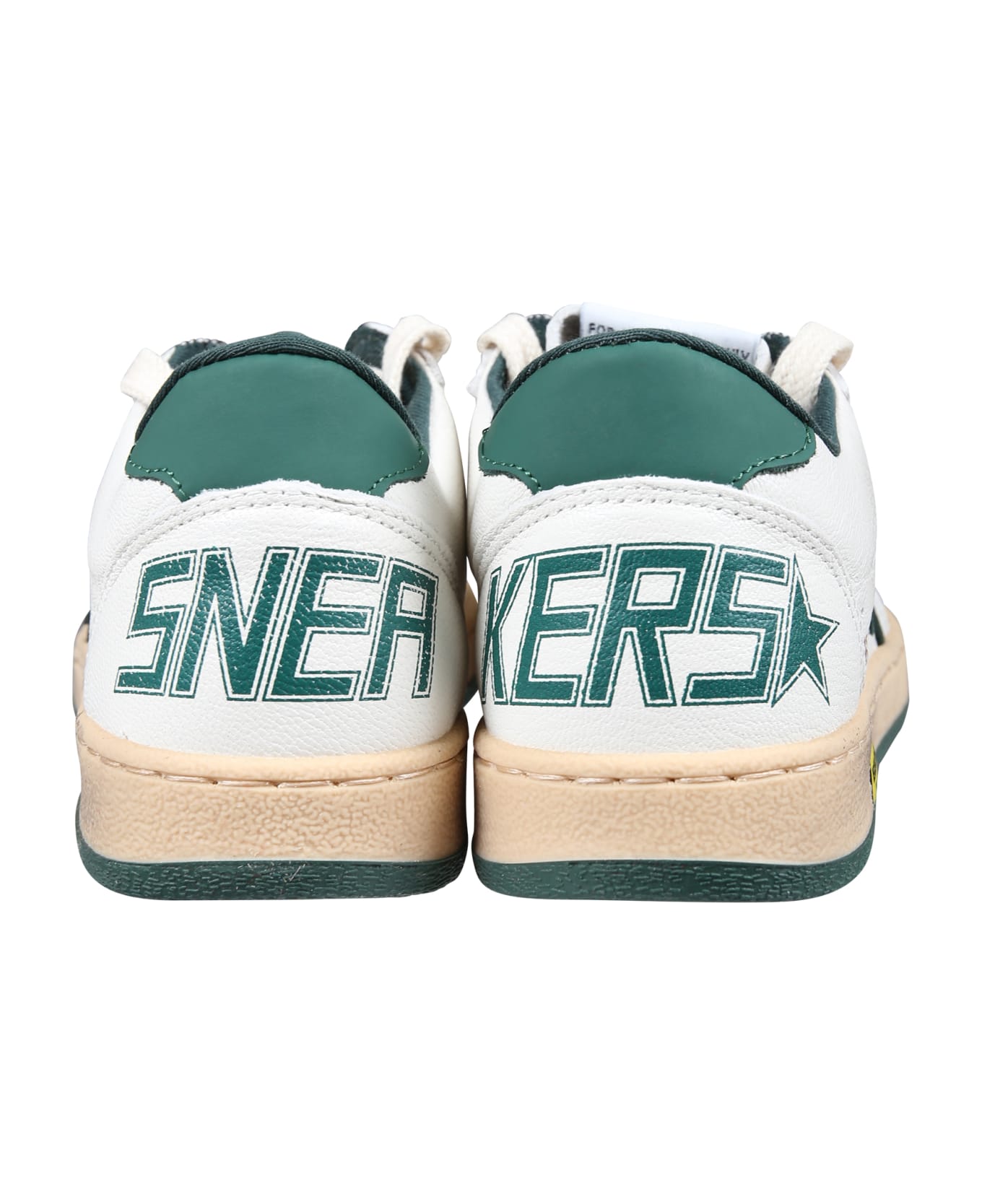 Golden Goose White Ball Star New Sneakers For Kids With Star - White