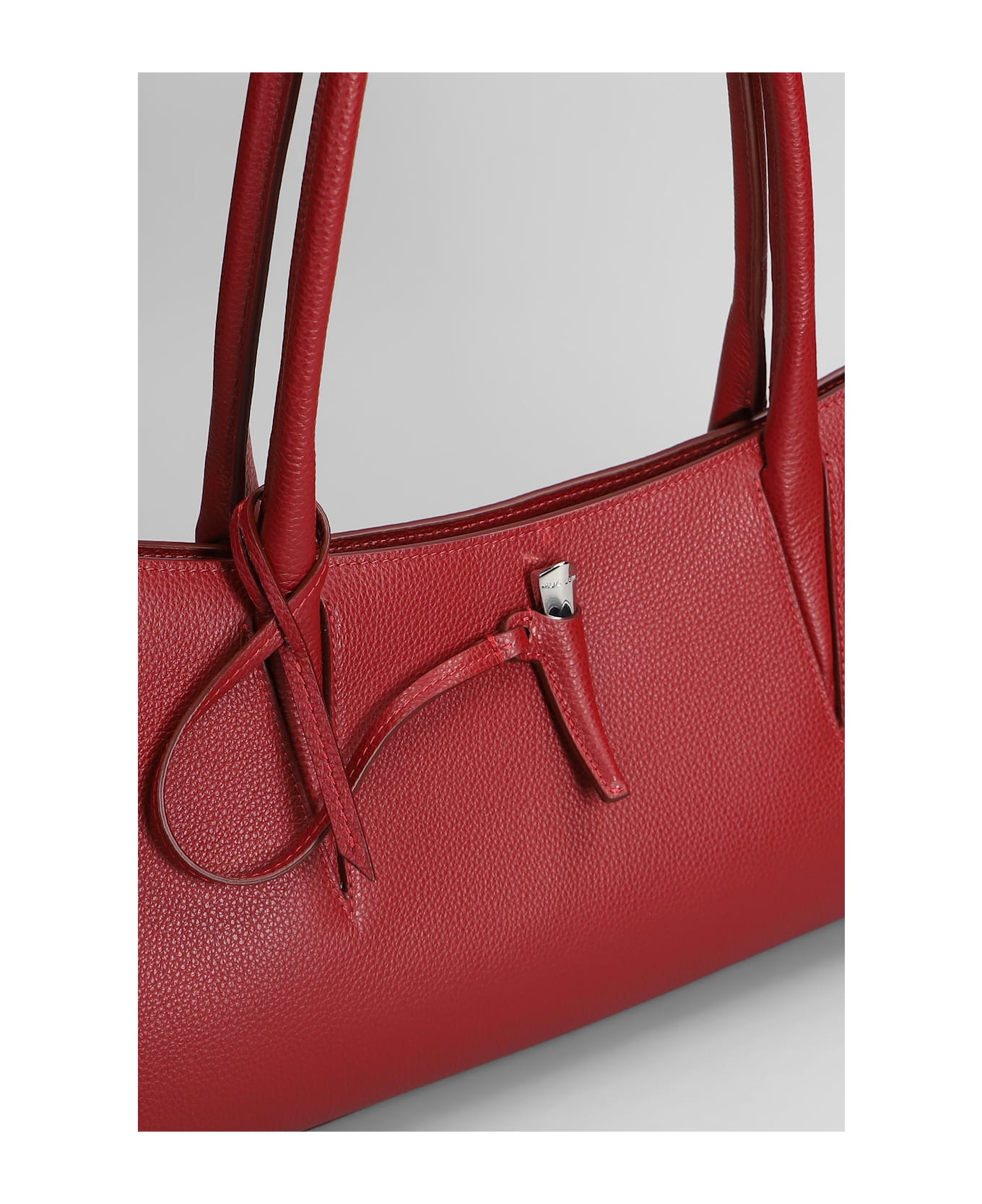 Mugler Shoulder Bag In Red Leather - red