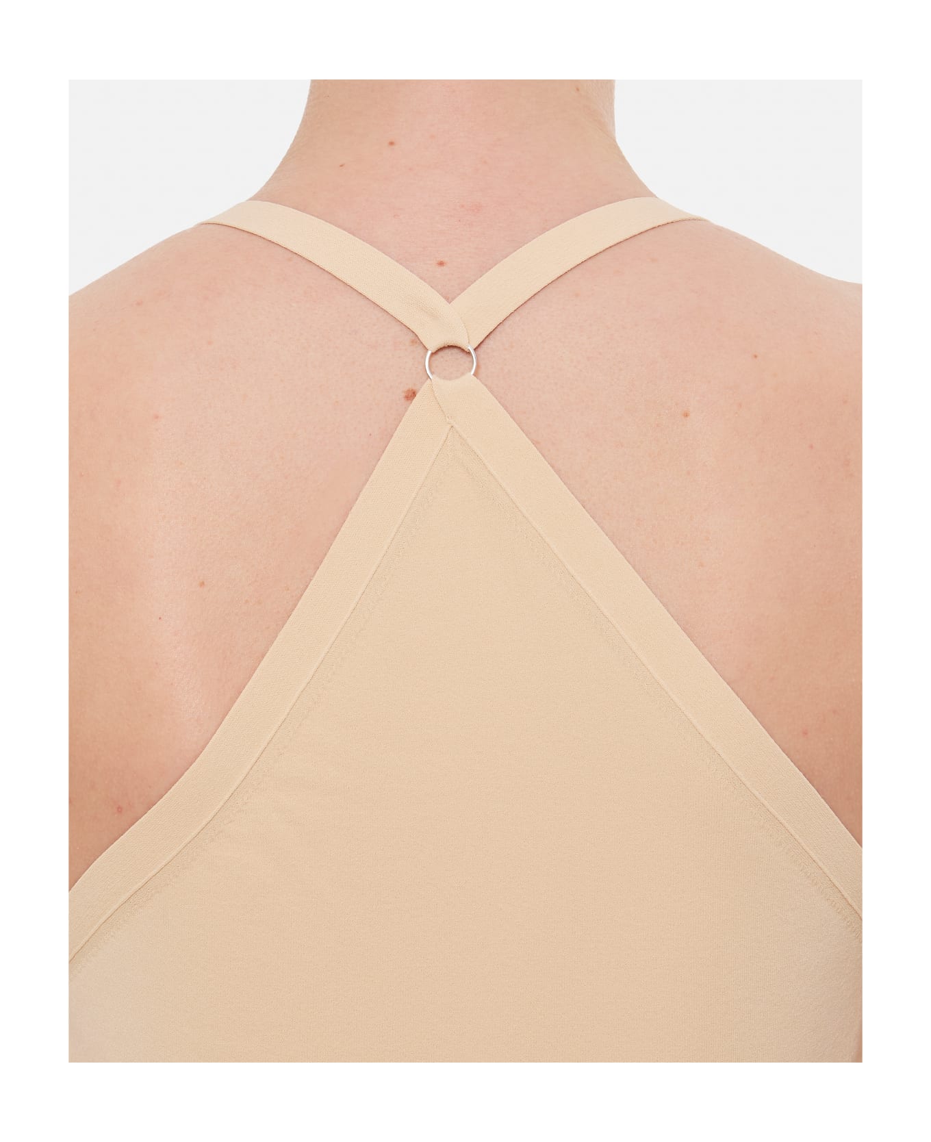 Quira Viscose Dancer Tank Top - Beige
