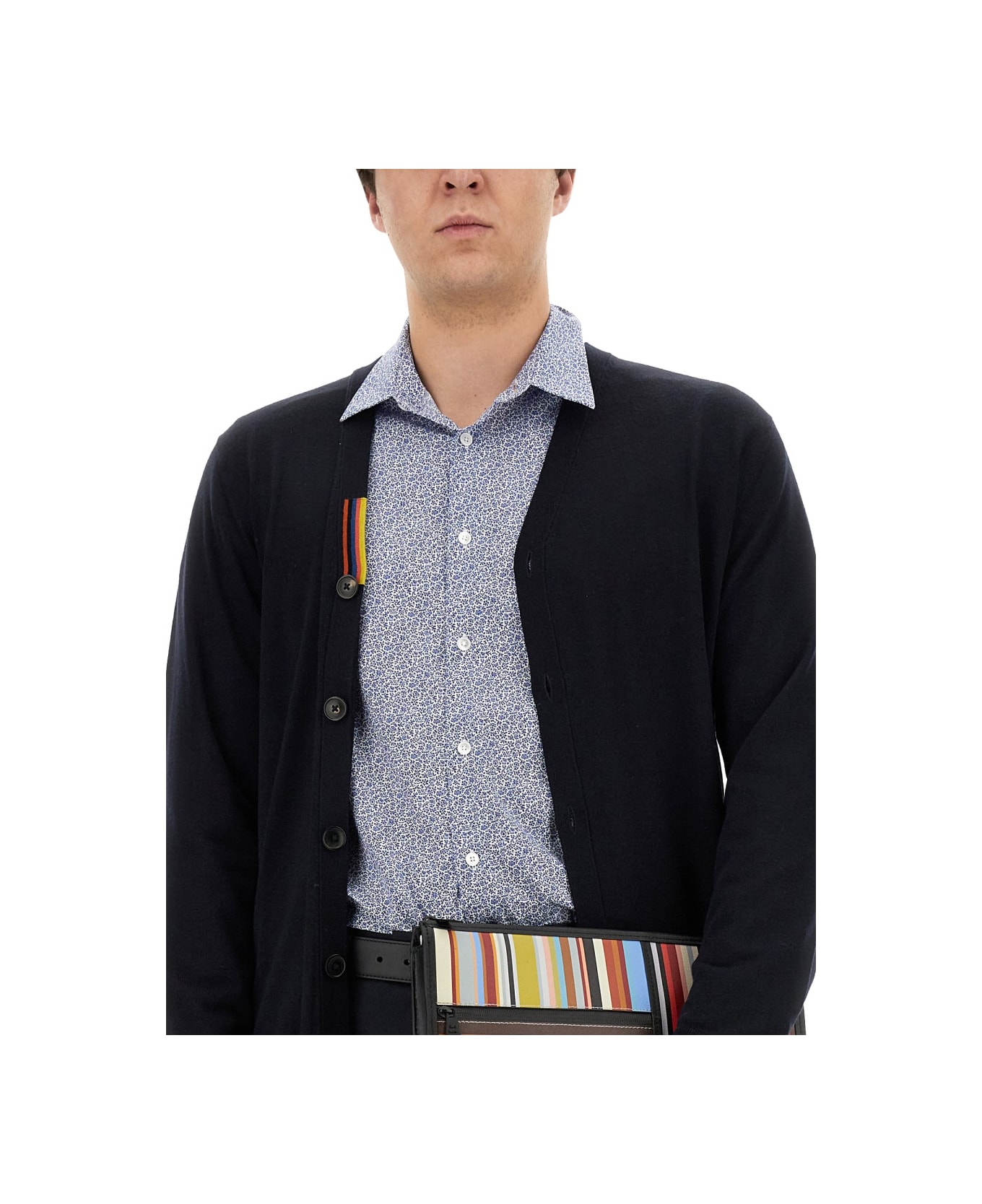 Paul Smith V-neck Cardigan - BLUE