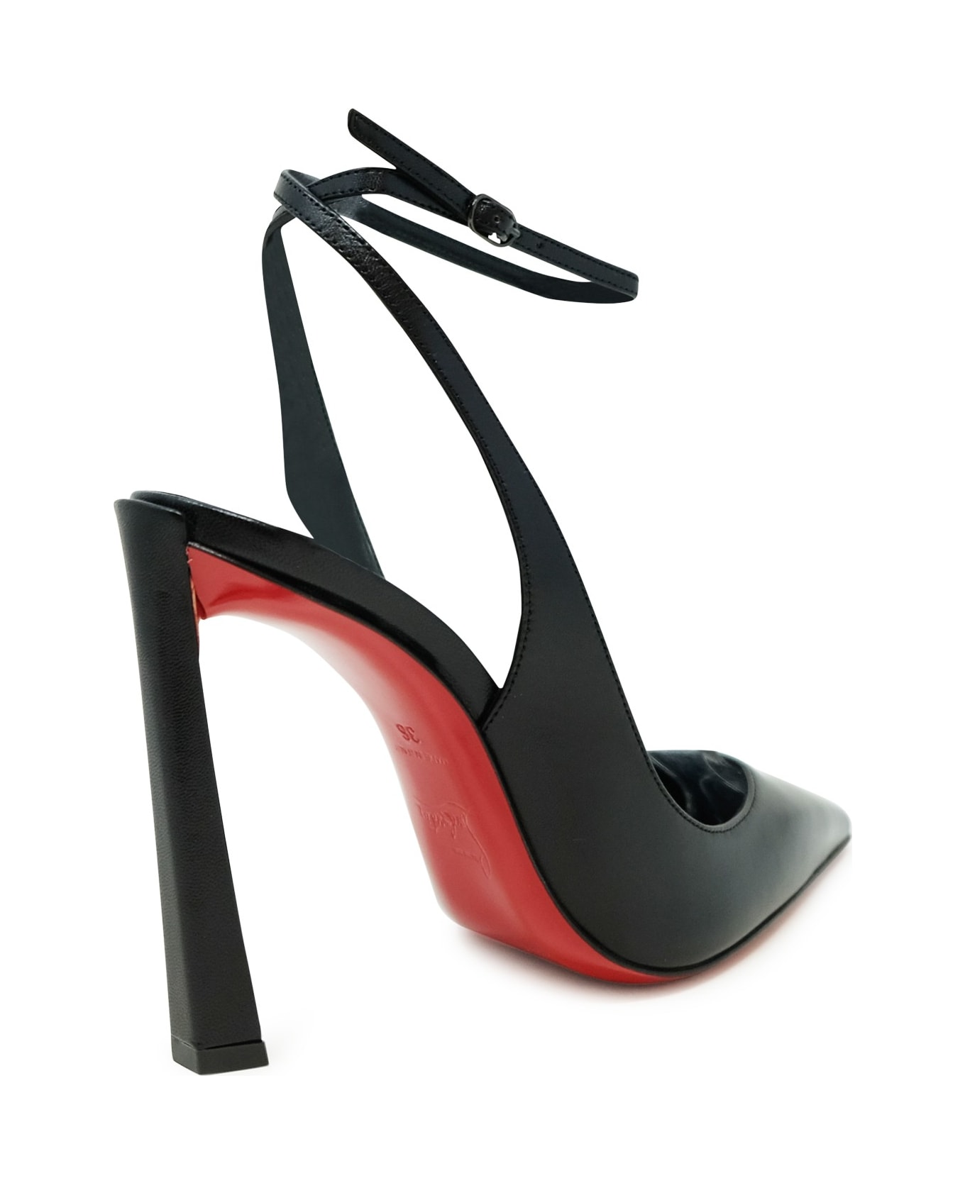 Christian Louboutin Black Kid/lining Condora Strap 100