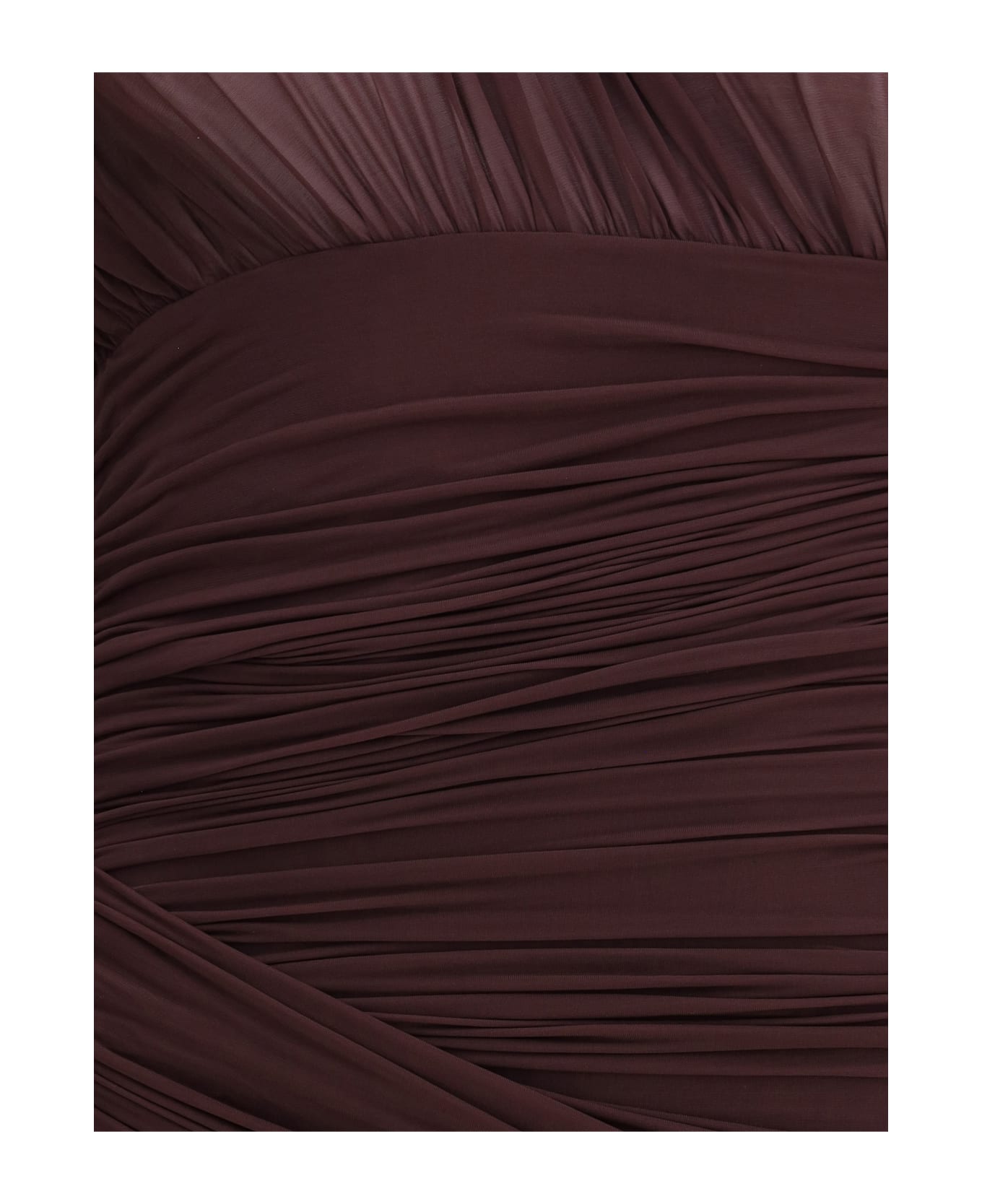 Magda Butrym Sheer Draped Mini Dress