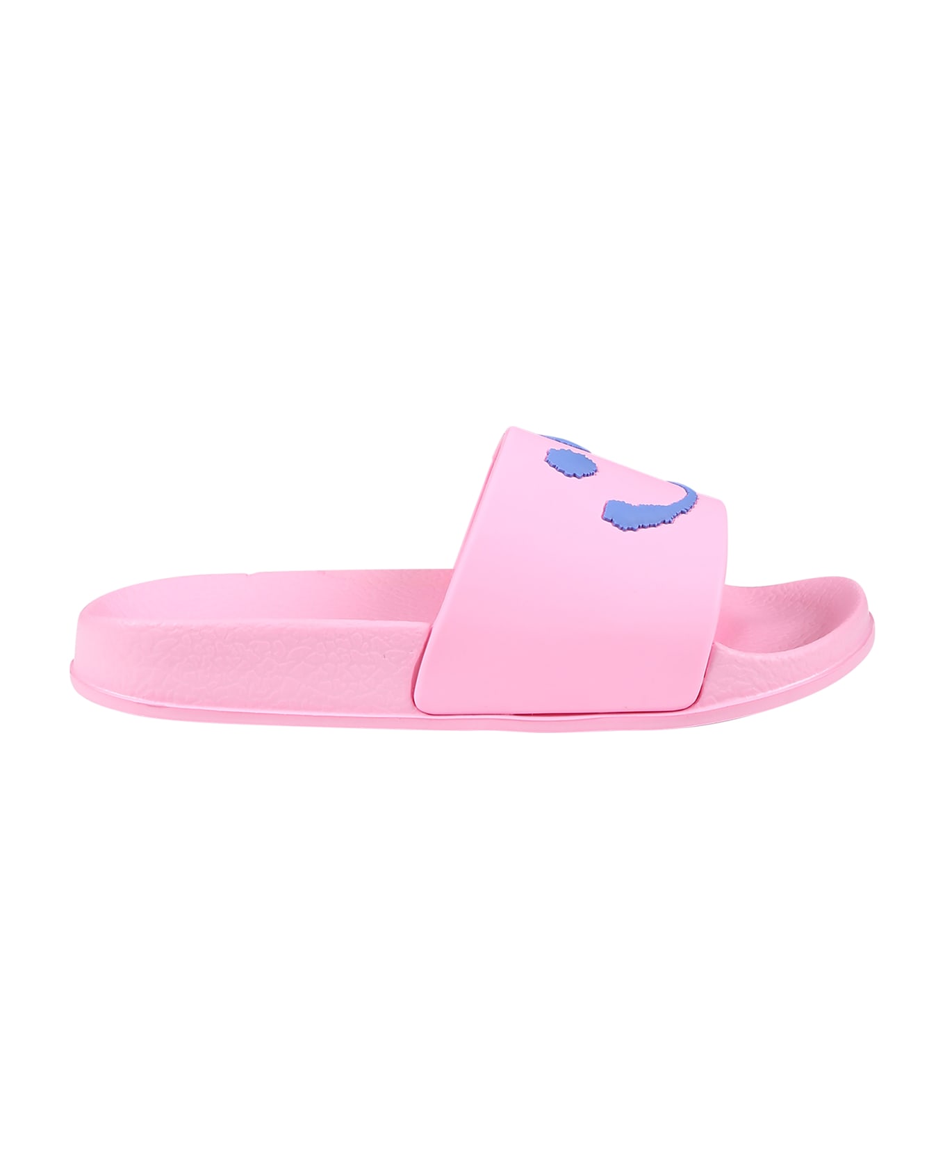 Molo Pink Slippers For Girl With Smiley - Pink シューズ