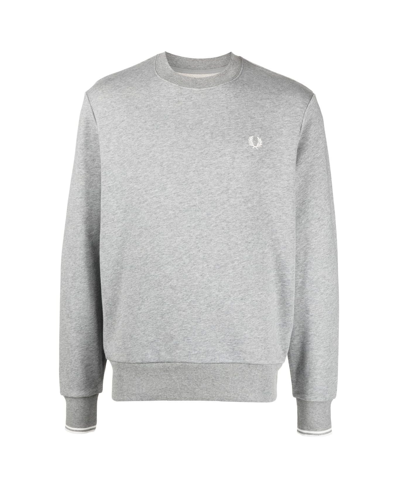 Fred Perry Crew Neck Sweatshirt - Steel Marl