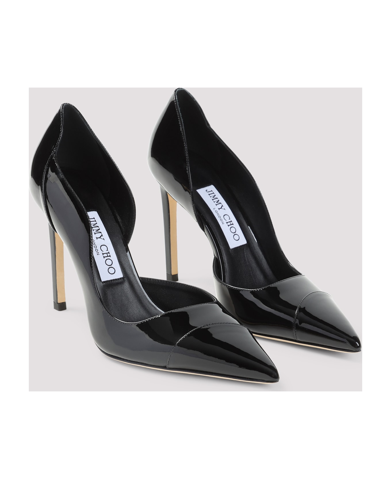 Jimmy Choo Brigitte 100 Patent Leather Pumps - Black