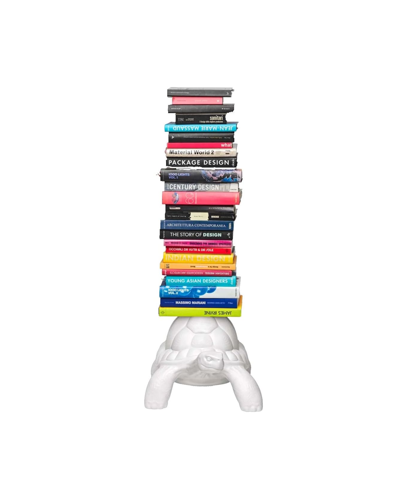 Qeeboo Turtle Carry Bookcase White - Bianco