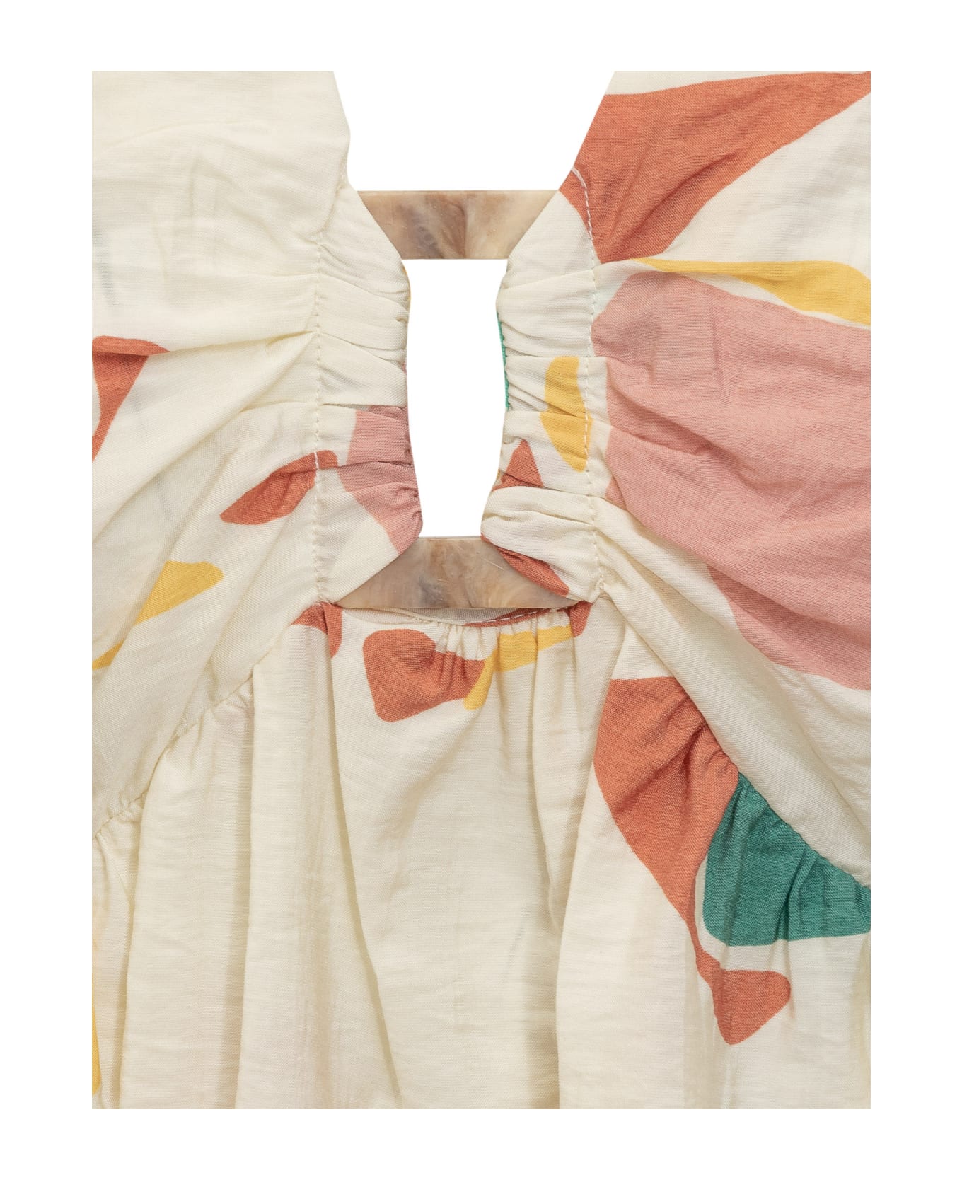 Ba&Sh Dress With Abstract Print - ECRU