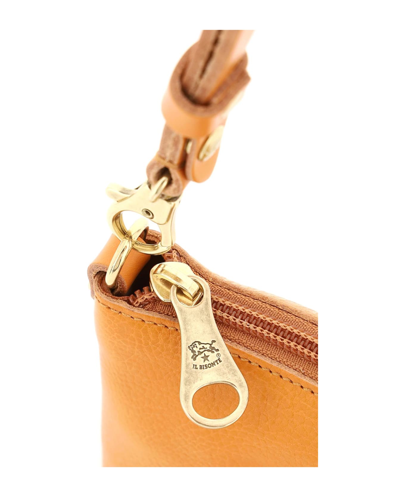 Il Bisonte 'lucia' Leather Shoulder Bag - MIELE (Orange)