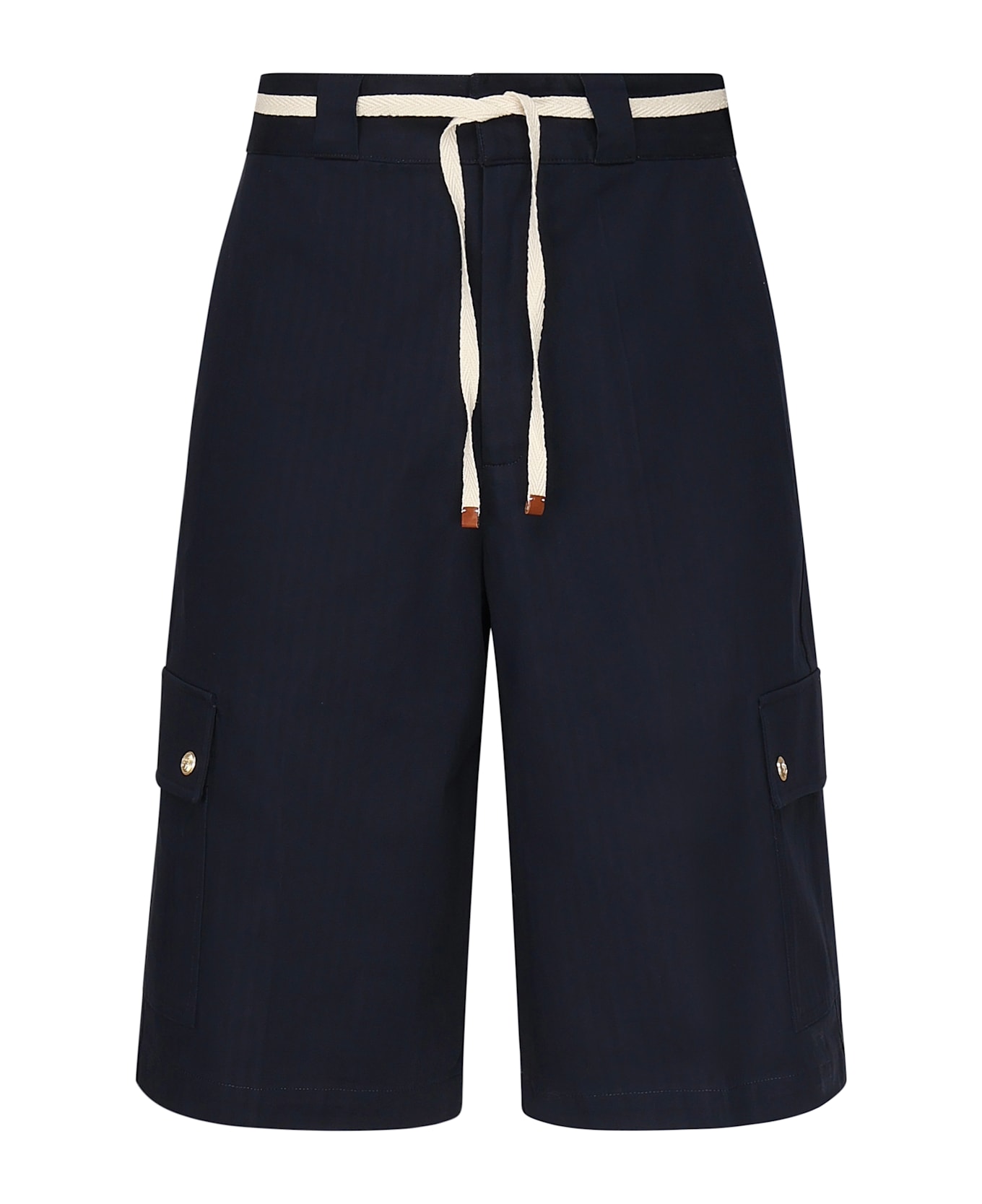 Drôle de Monsieur Short Workwear Chevron - Blue