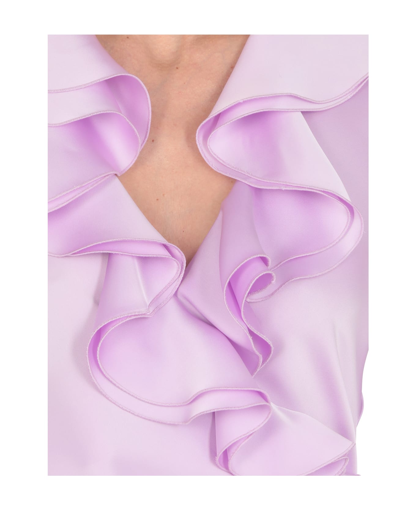 Philosophy di Lorenzo Serafini Frill Wrap-dress - Purple