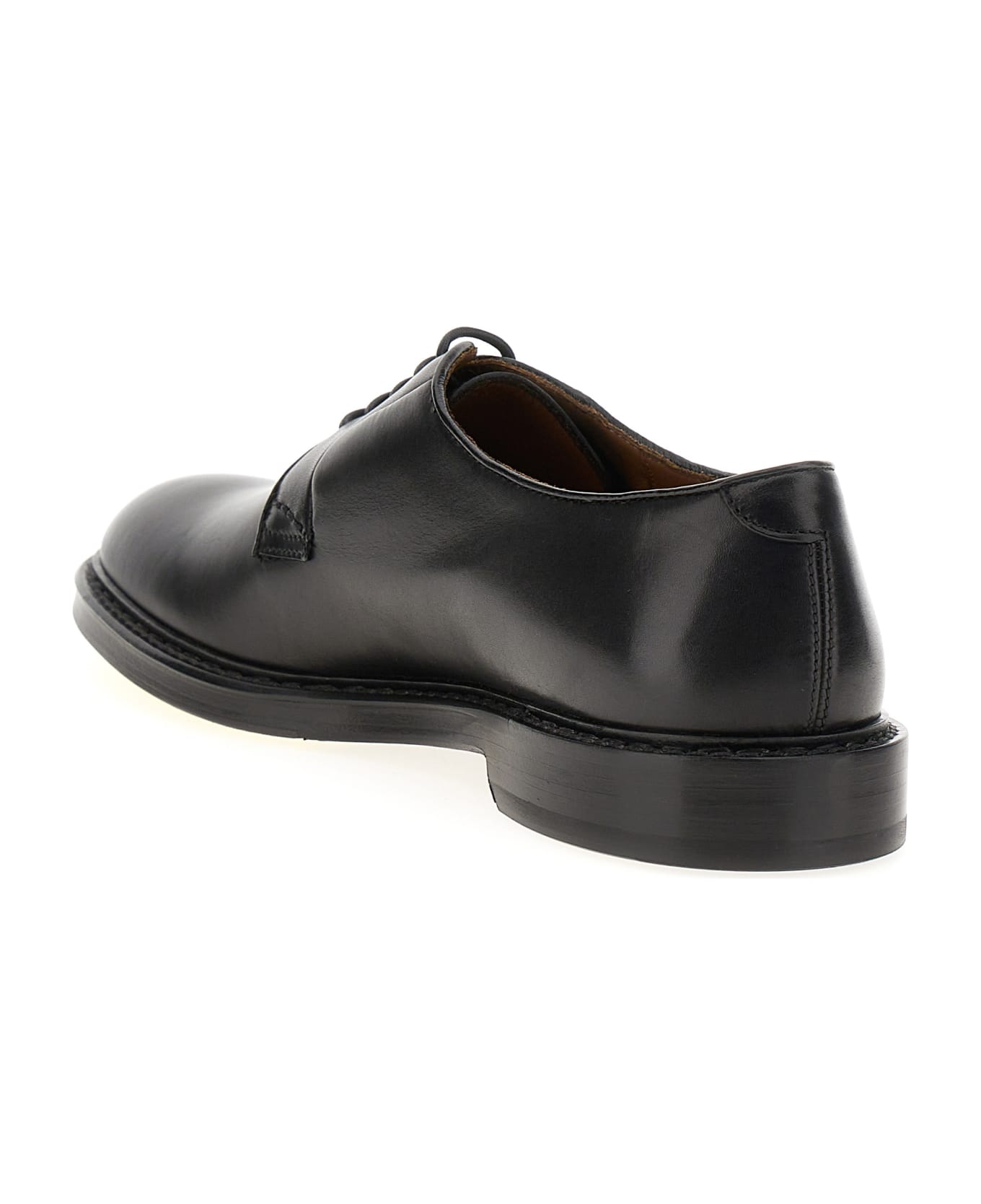 Doucal's Leather Derby - Black  