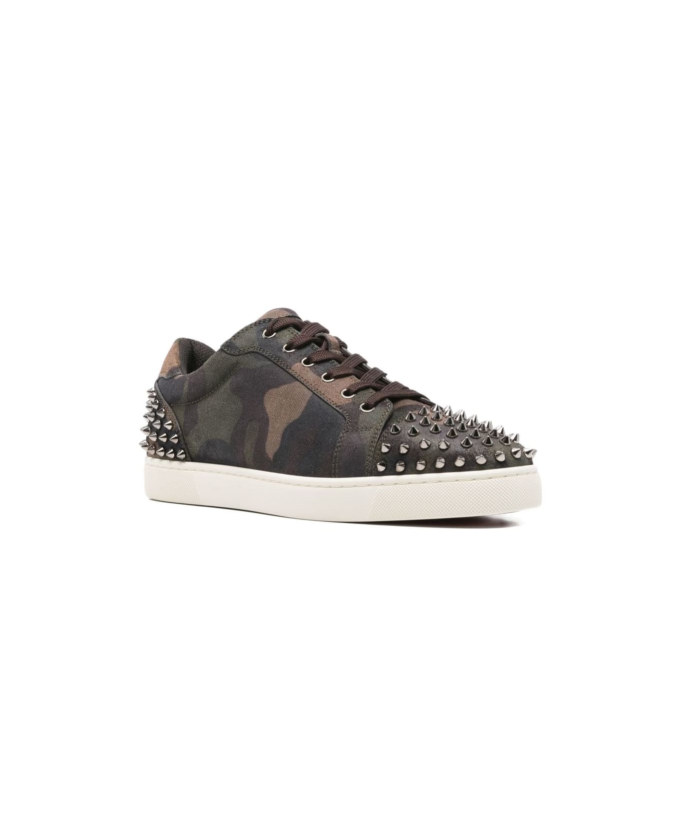 Christian Louboutin Seavaste Leather Sneakers - Brown