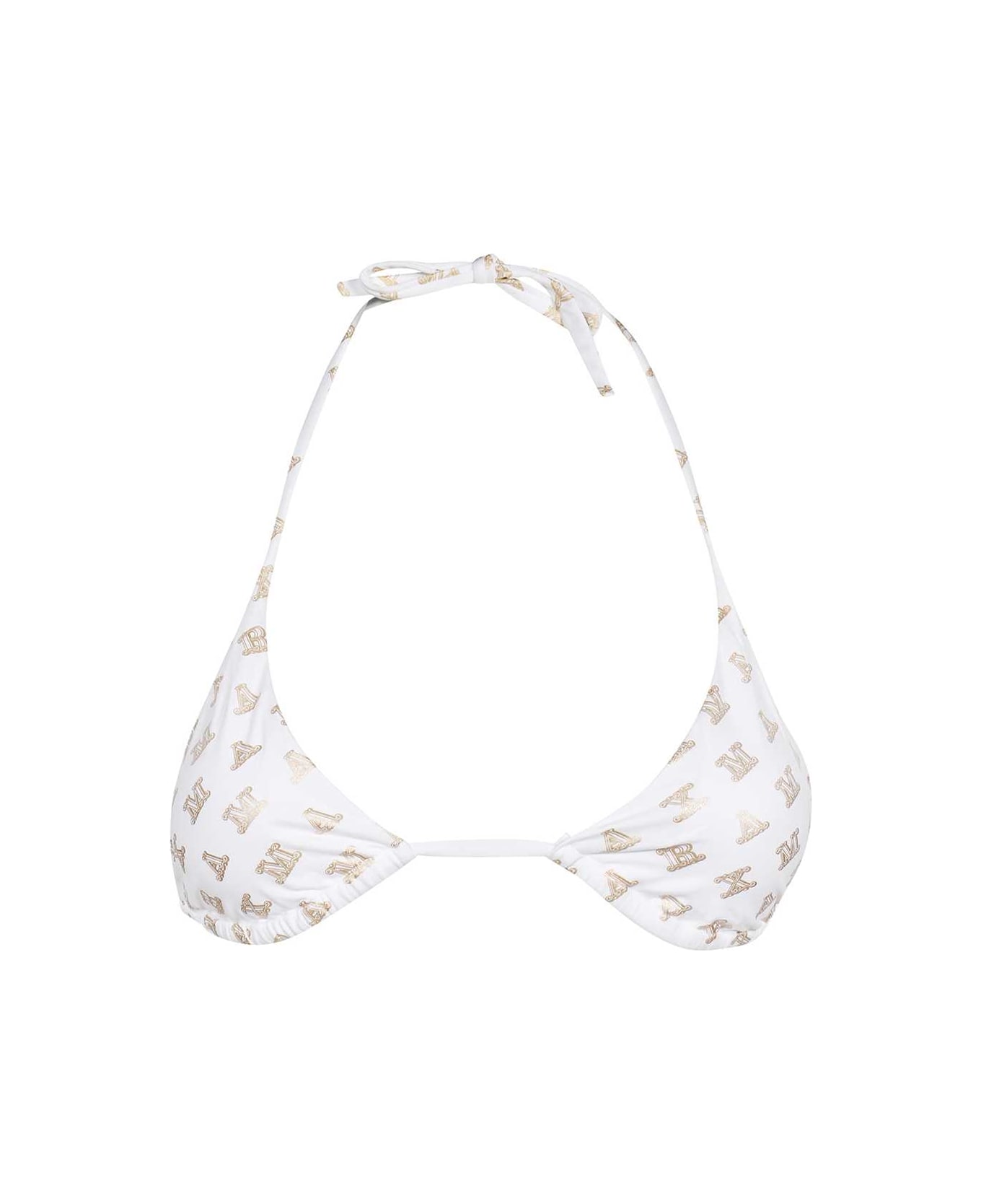 Max Mara Triangle Bikini Top - White
