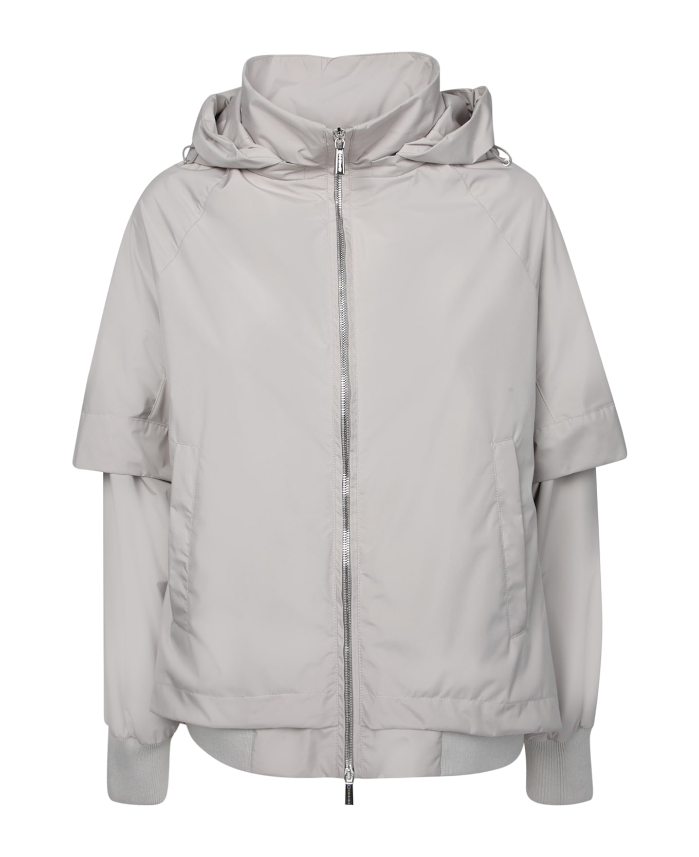 Moorer Thalita Pearl Grey Jacket - Grey