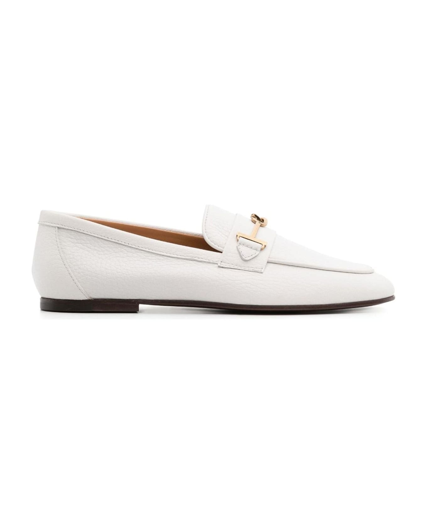 Tod's Leather Loafers - White